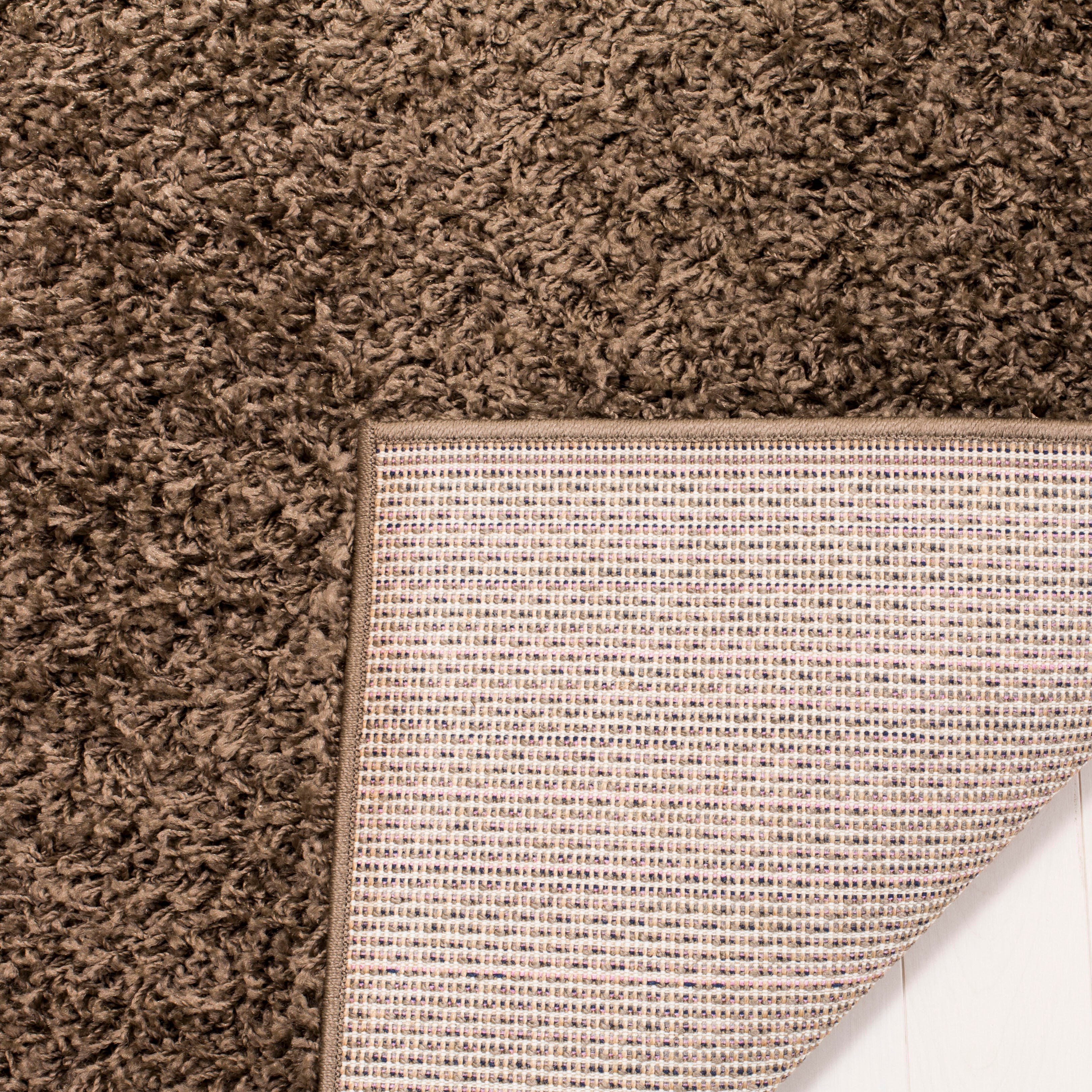 Safavieh Athens Shag Athens Shag 2'3" x 8' Runner, Coffee, large
