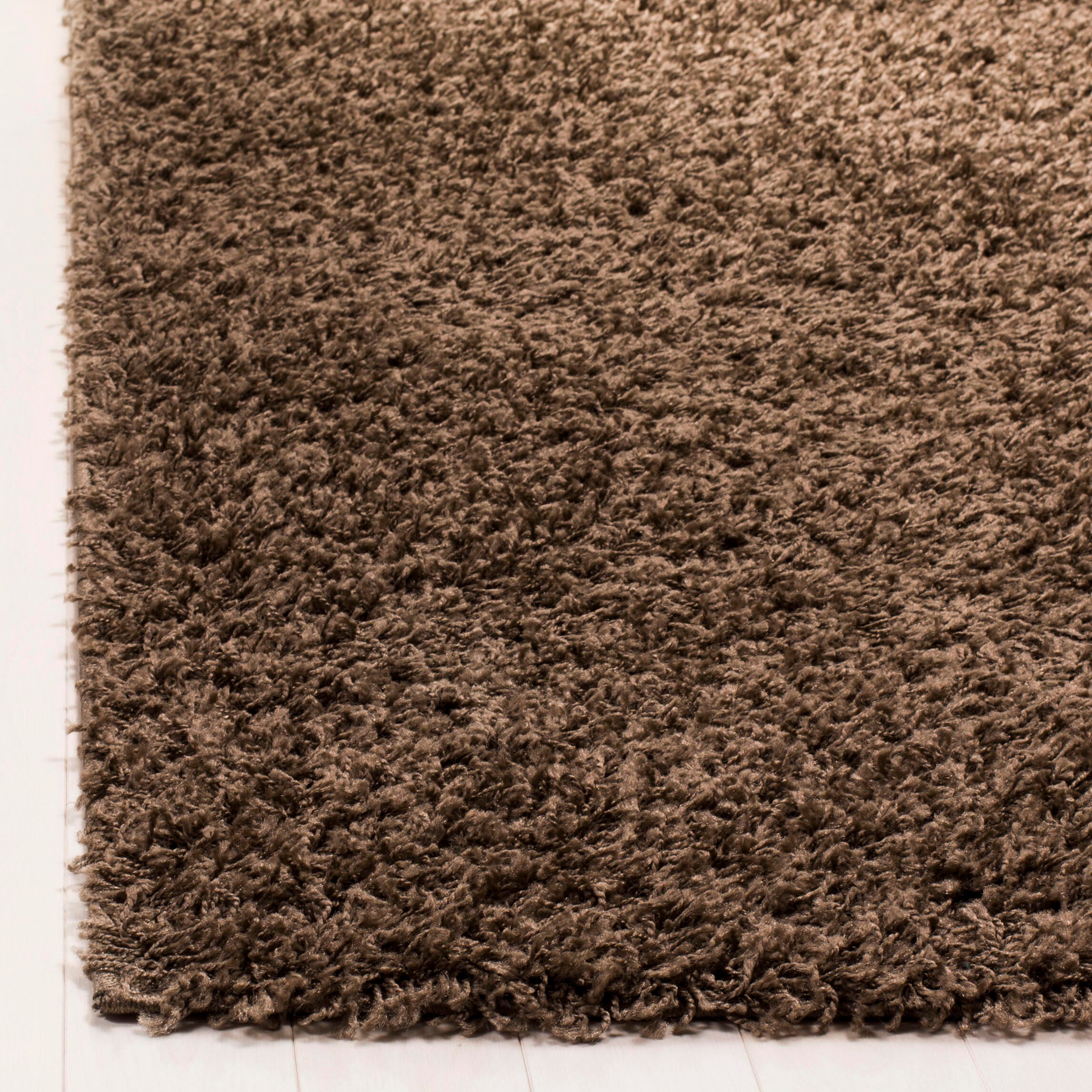 Safavieh Athens Shag Athens Shag 2'3" x 8' Runner, Coffee, large
