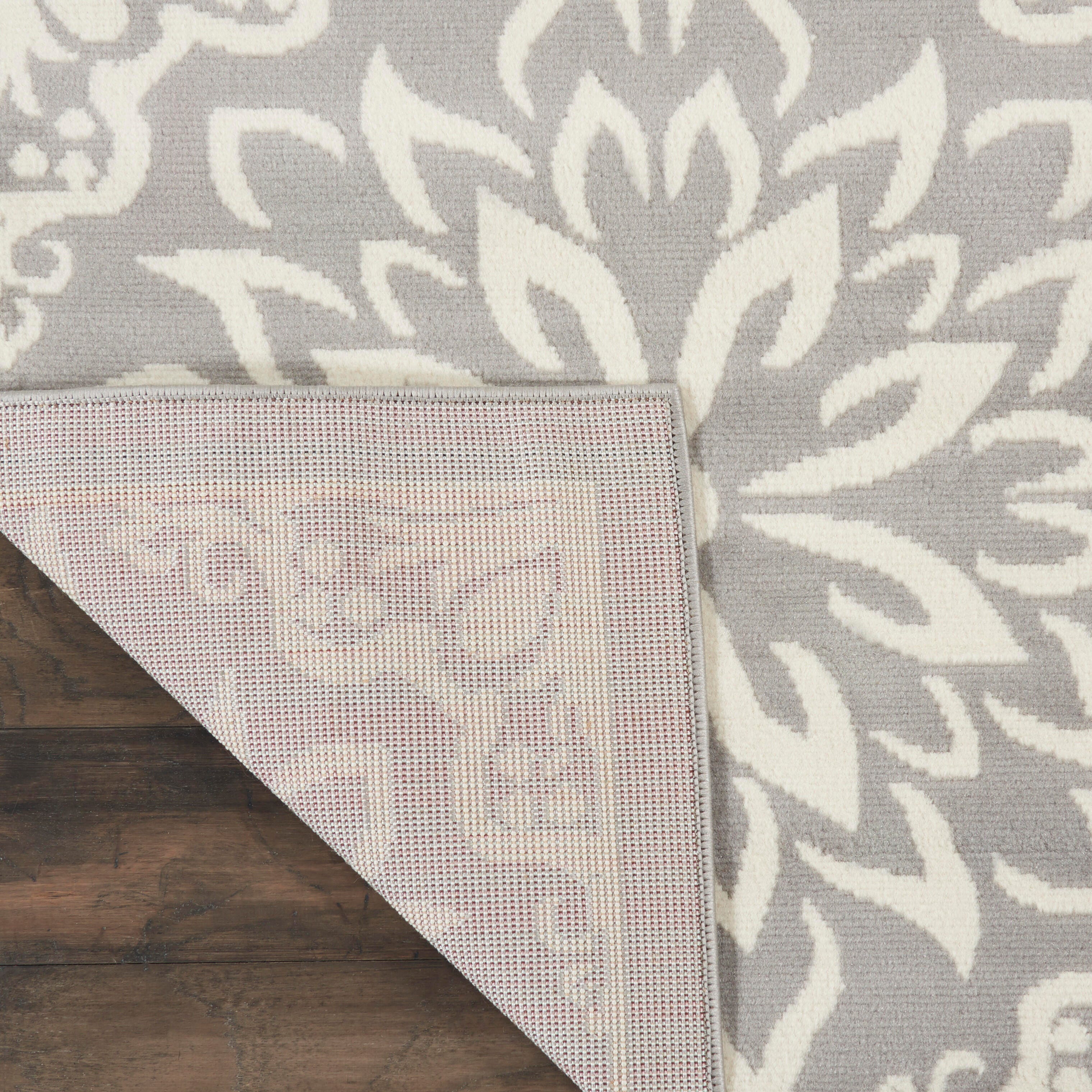 Nourison Home Nourison Jubilant 3' x 5' Ivory/Grey Farmhouse Indoor Rug, Ivory/Gray, large