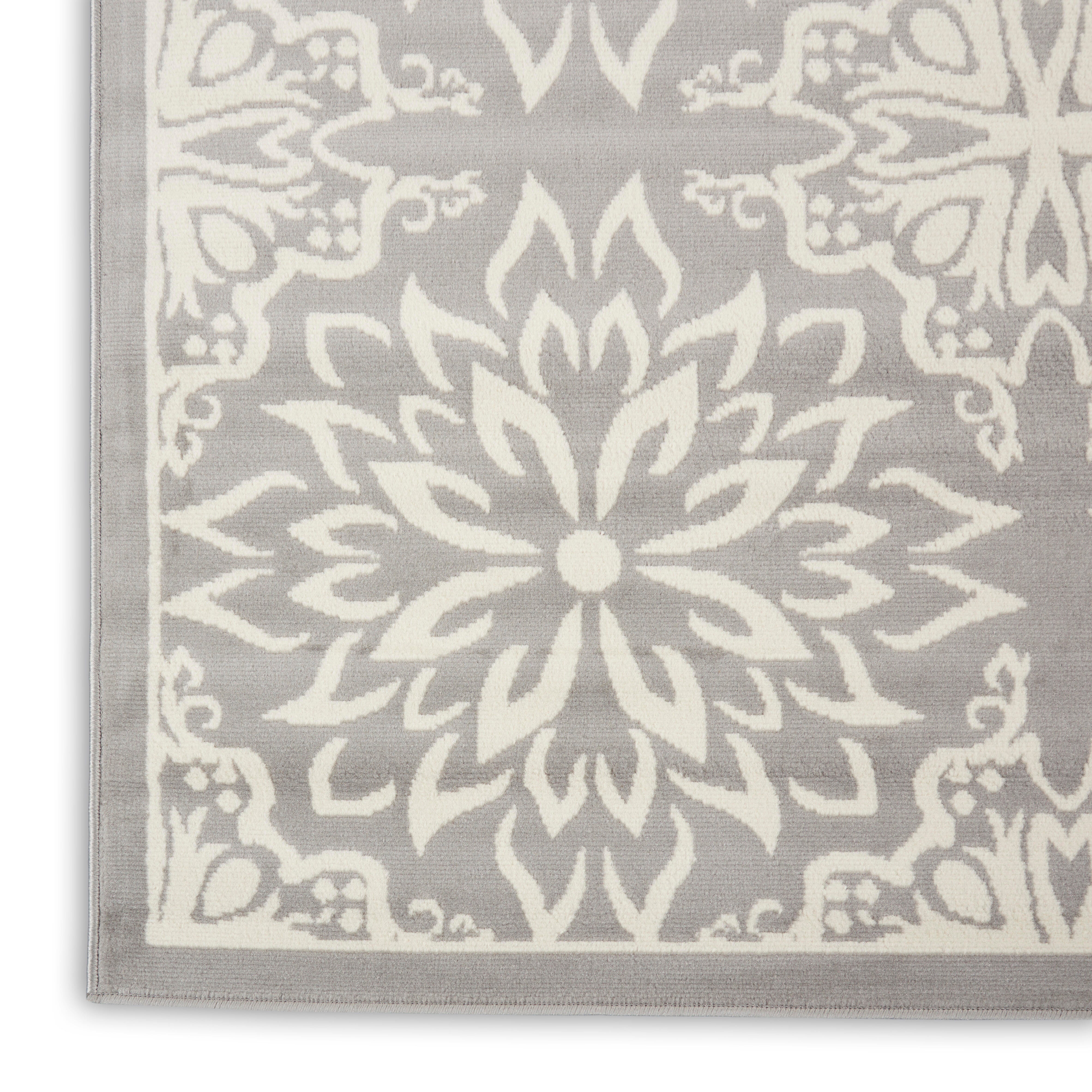 Nourison Home Nourison Jubilant 3' x 5' Ivory/Grey Farmhouse Indoor Rug, Ivory/Gray, large