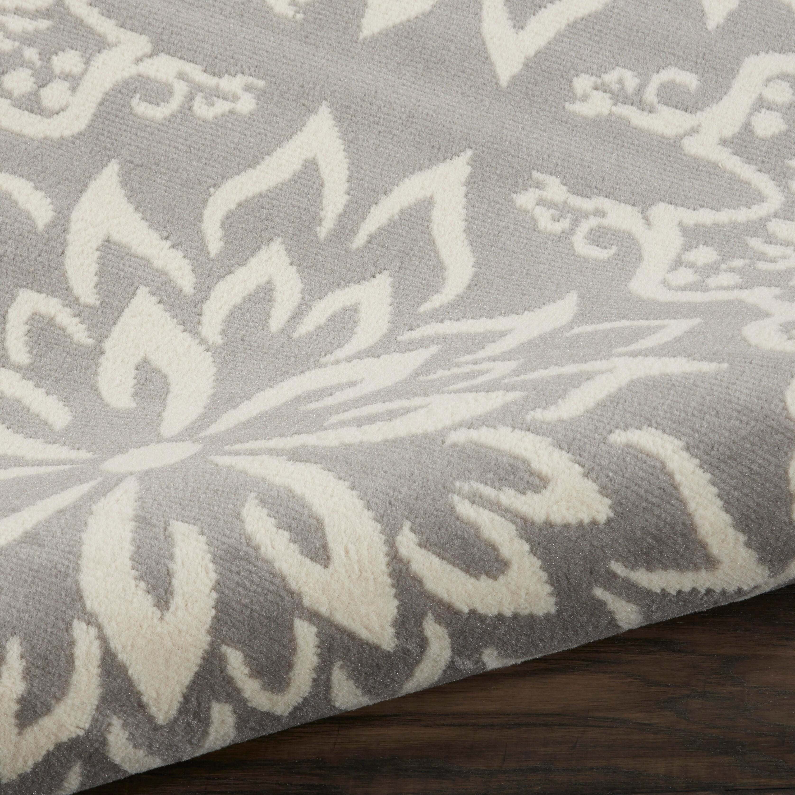 Nourison Home Nourison Jubilant 3' x 5' Ivory/Grey Farmhouse Indoor Rug, Ivory/Gray, large