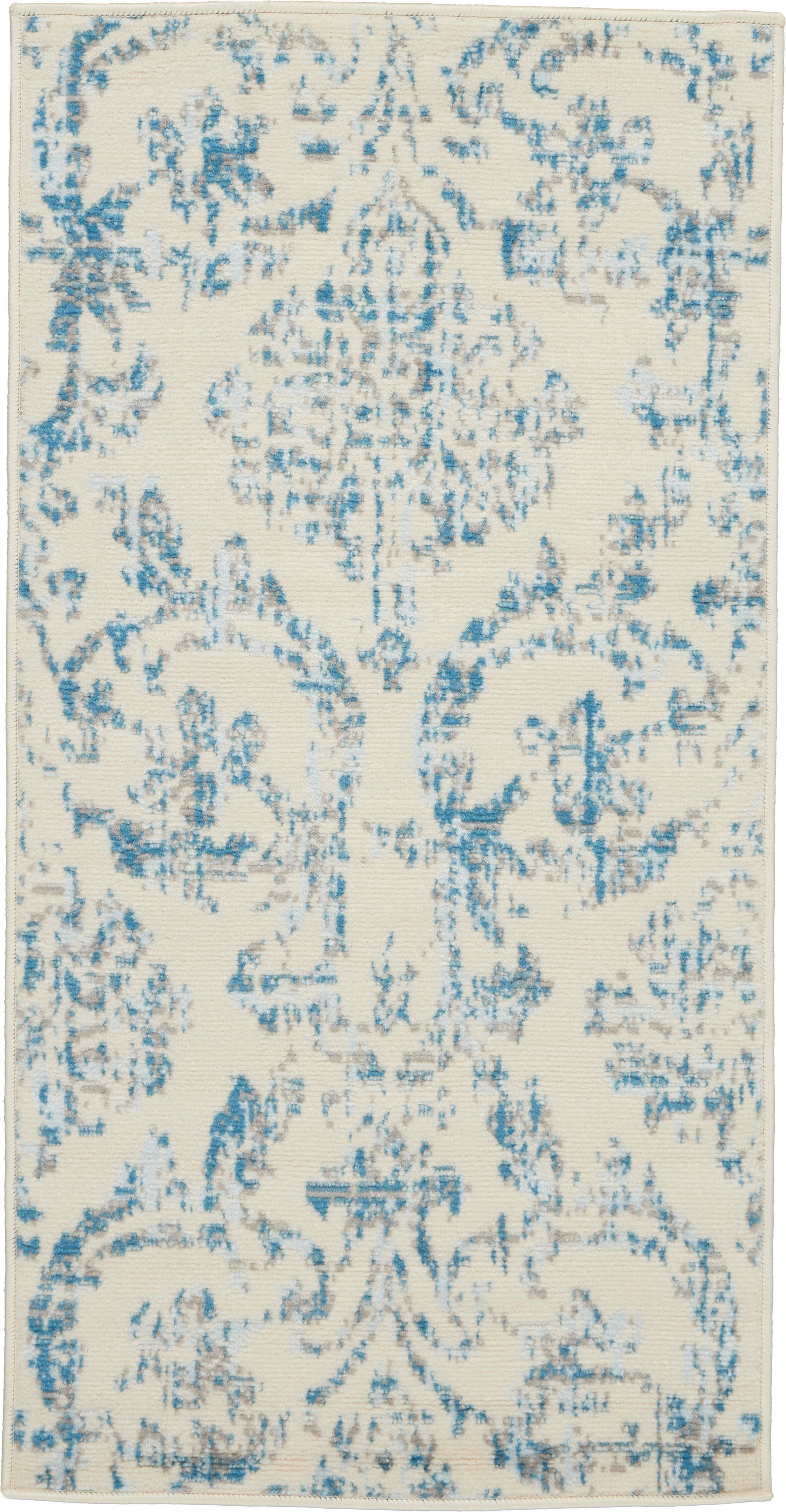 Nourison Home Nourison Jubilant 2' x 4' Ivory/Blue Vintage Indoor Rug, Ivory/Blue, large