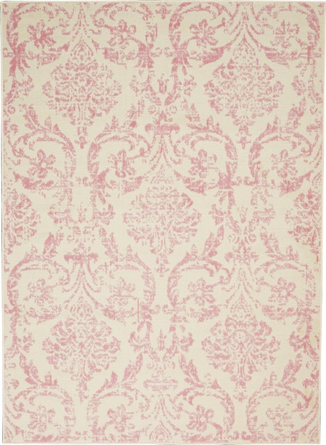 Nourison Home Jubilant 6' x 9' Ivory/Pink Vintage Indoor Rug