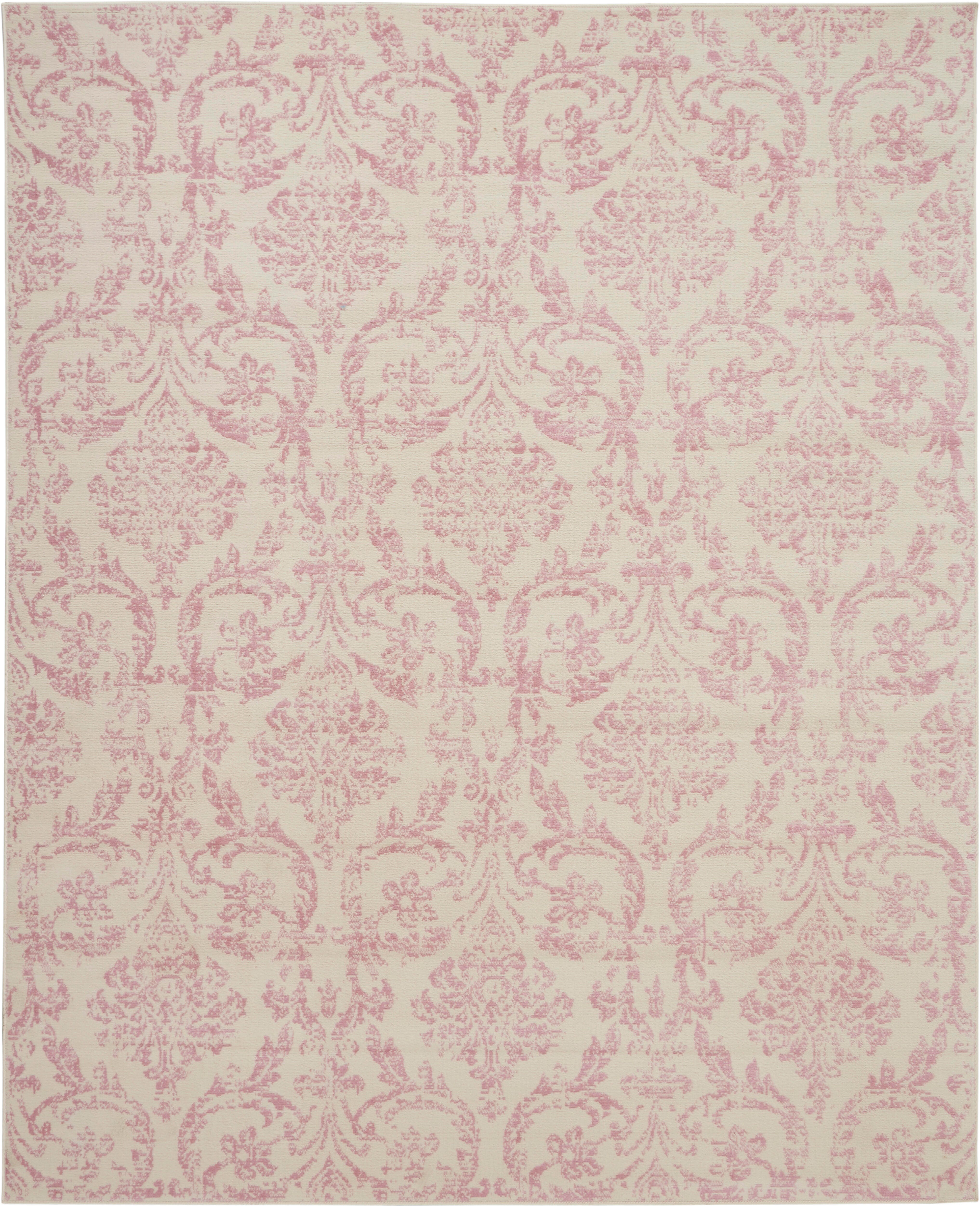Nourison Home Nourison Jubilant 7' x 10' Ivory/Pink Vintage Indoor Rug, Ivory/Pink, large