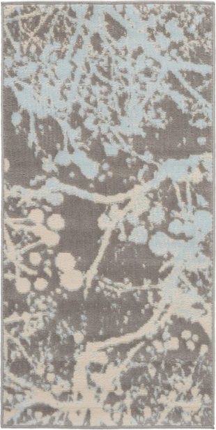 Nourison Home Nourison Jubilant 2' x 4' Grey Modern Indoor Rug, Gray, large