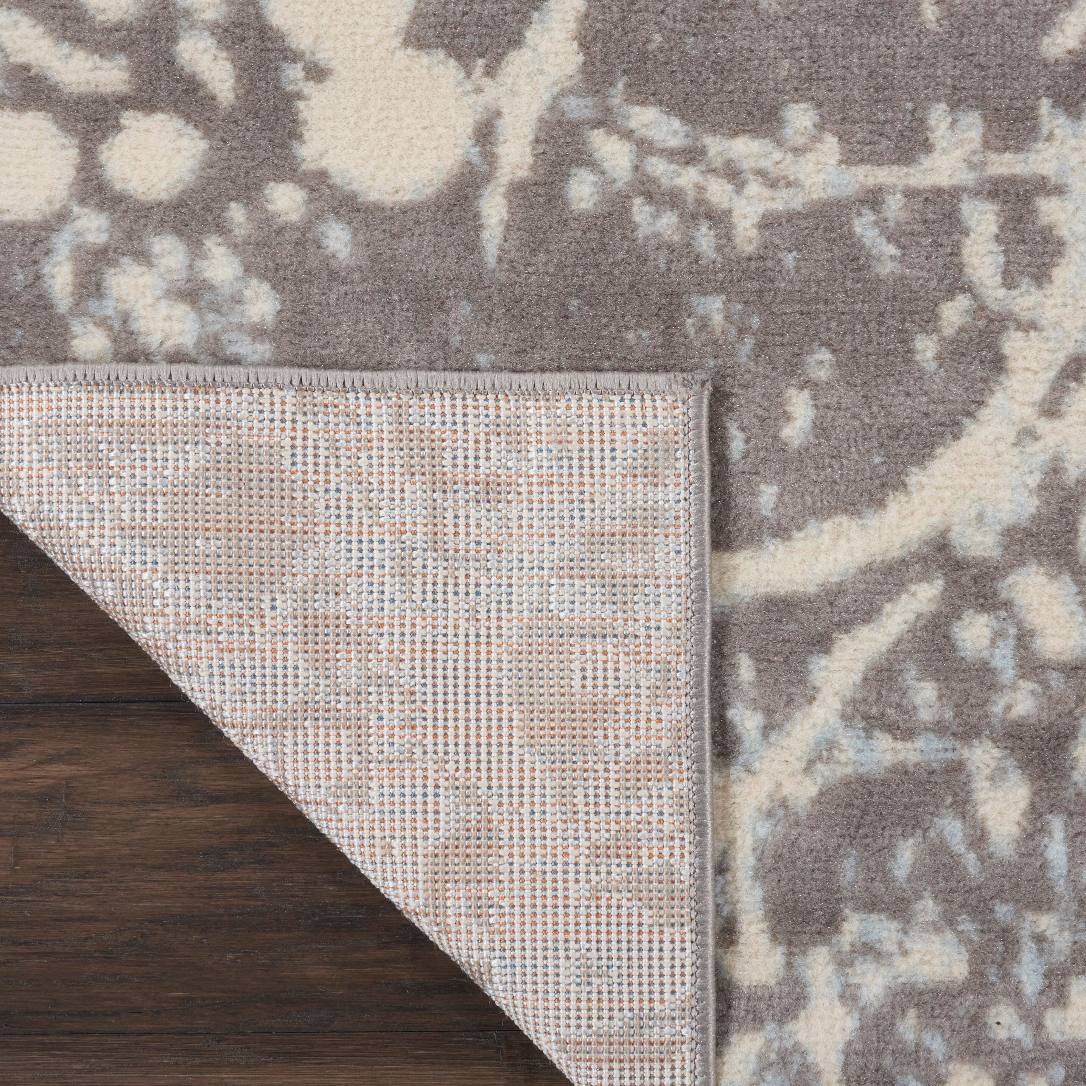 Nourison Home Nourison Jubilant 2' x 4' Grey Modern Indoor Rug, Gray, large