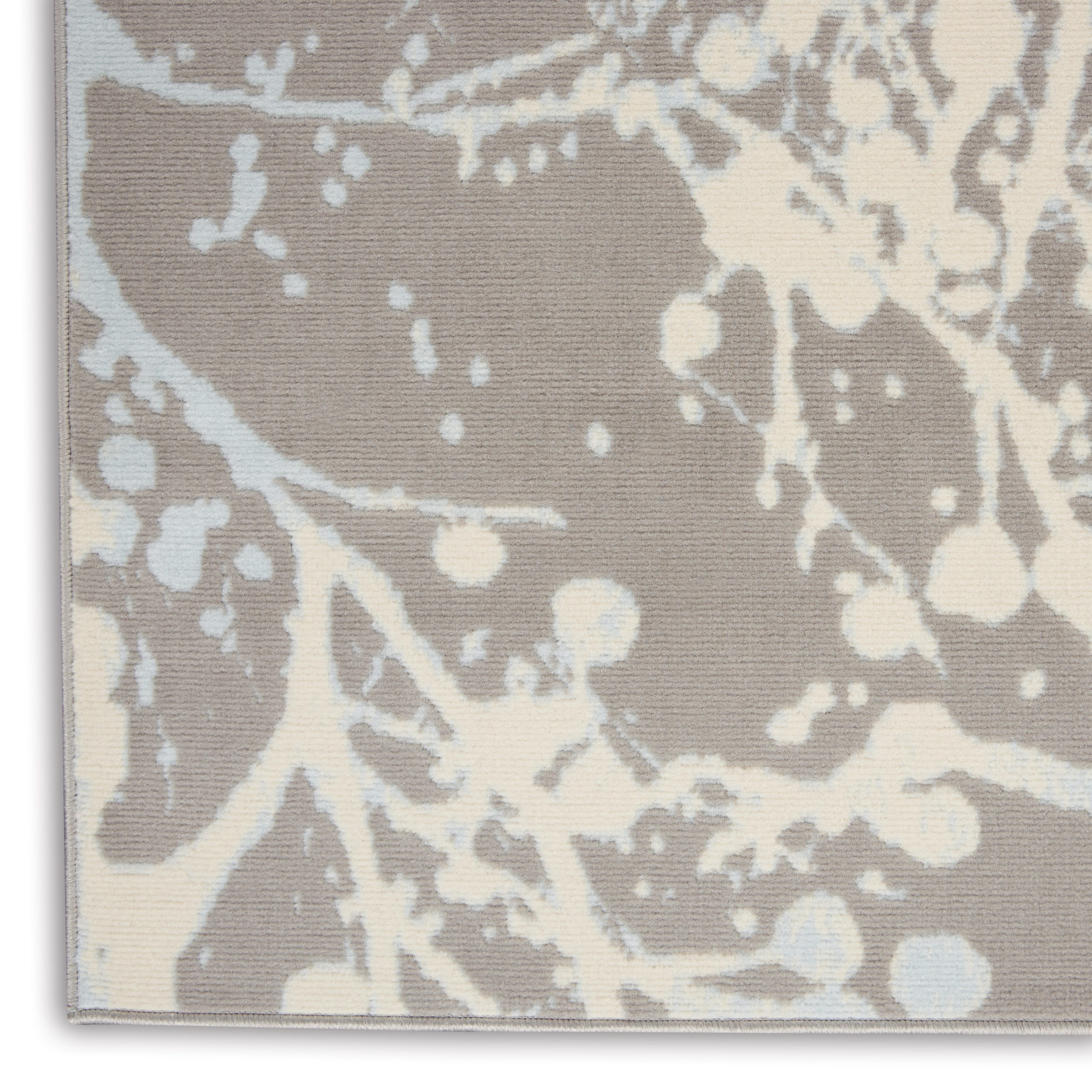 Nourison Nourison Jubilant 4' x 6' Grey Modern Indoor Rug, Gray, large