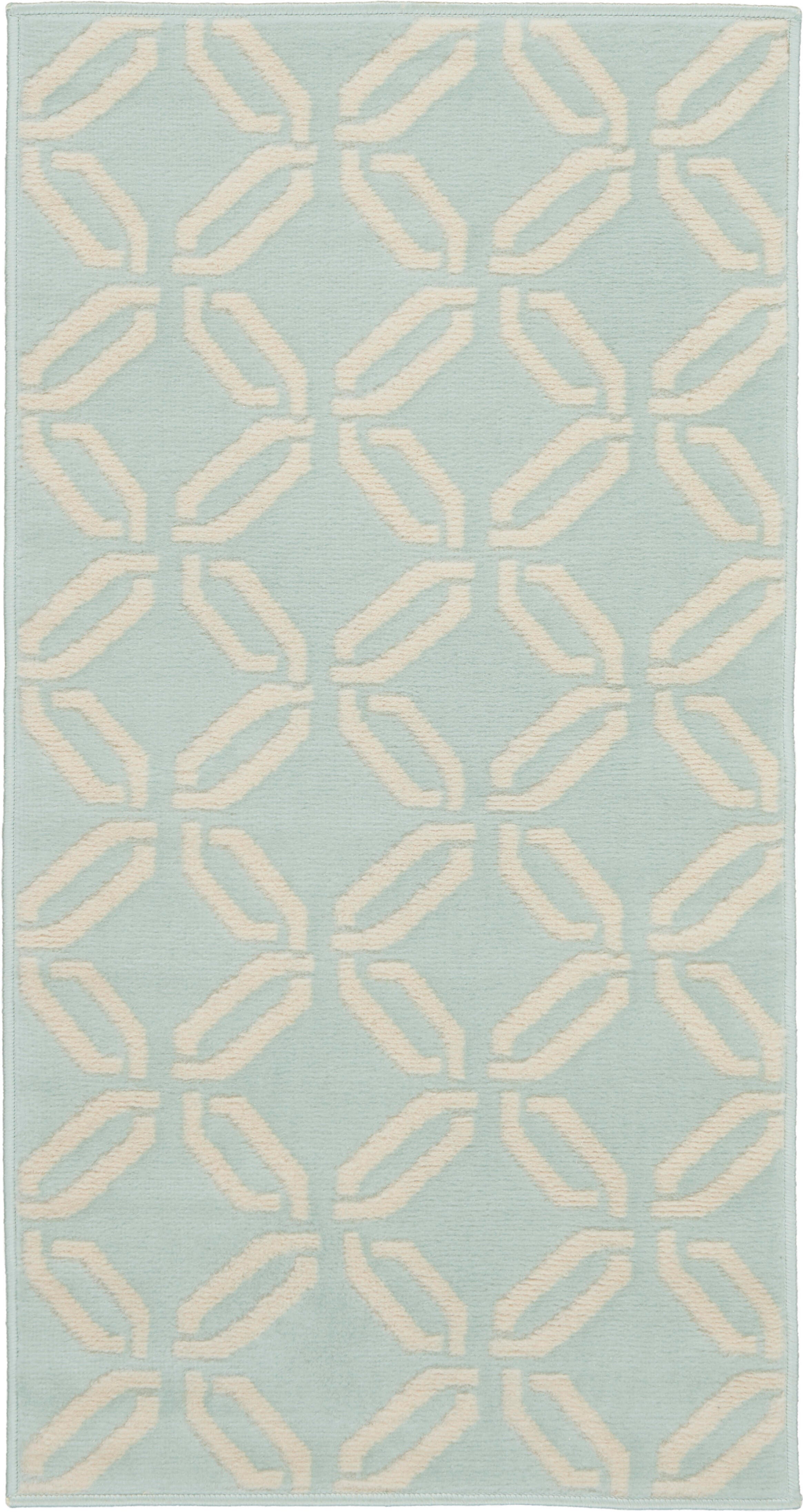 Nourison Home Nourison Jubilant 2' x 4' Green Coastal, Nautical & Beach Indoor Rug, Green, large