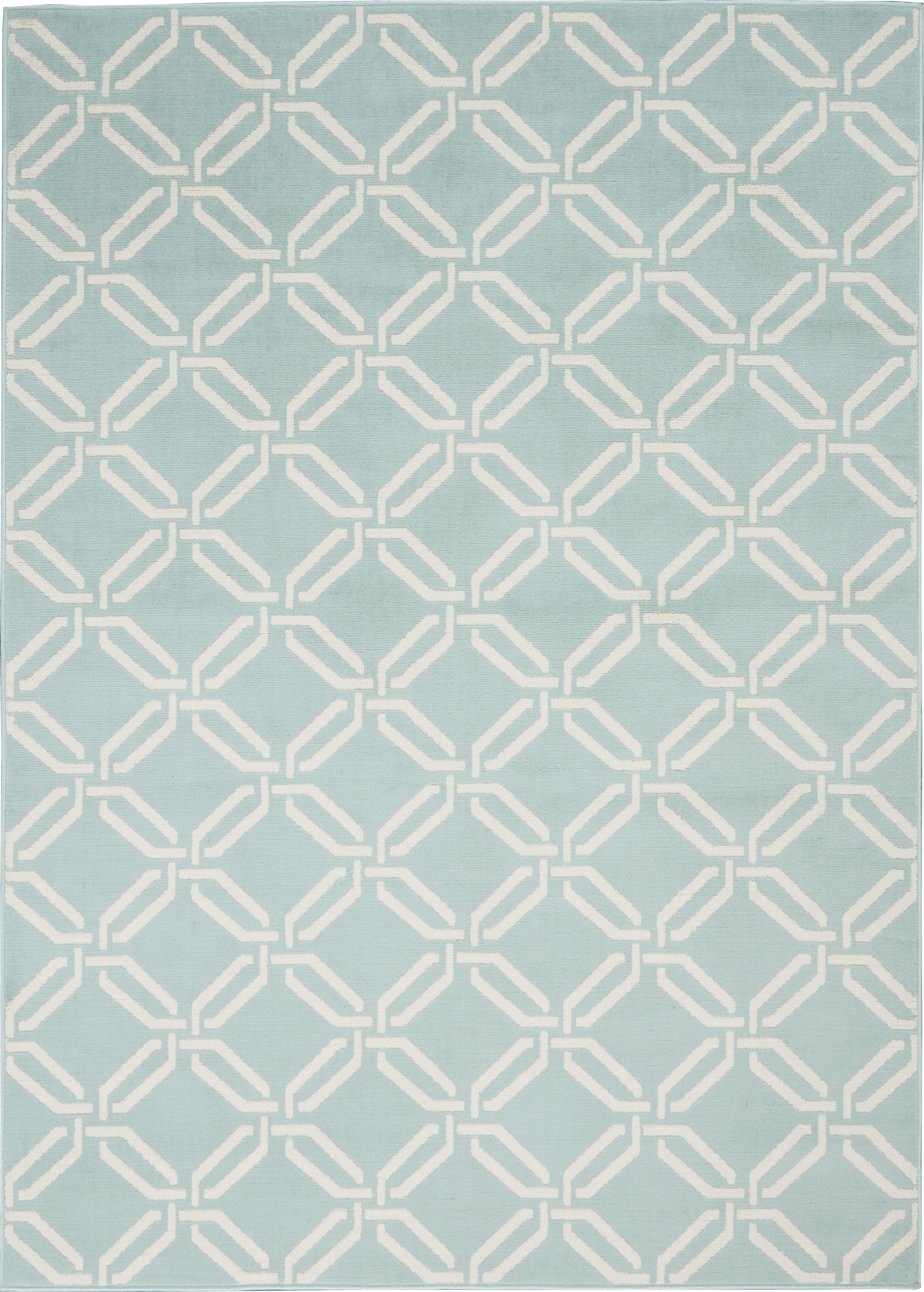 Nourison Home Nourison Jubilant 5'3" x 7'3" Green Coastal, Nautical & Beach Indoor Rug, Green, large