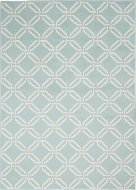 Nourison Home Jubilant 5'3" x 7'3" Green Coastal, Nautical & Beach Indoor Rug, Green