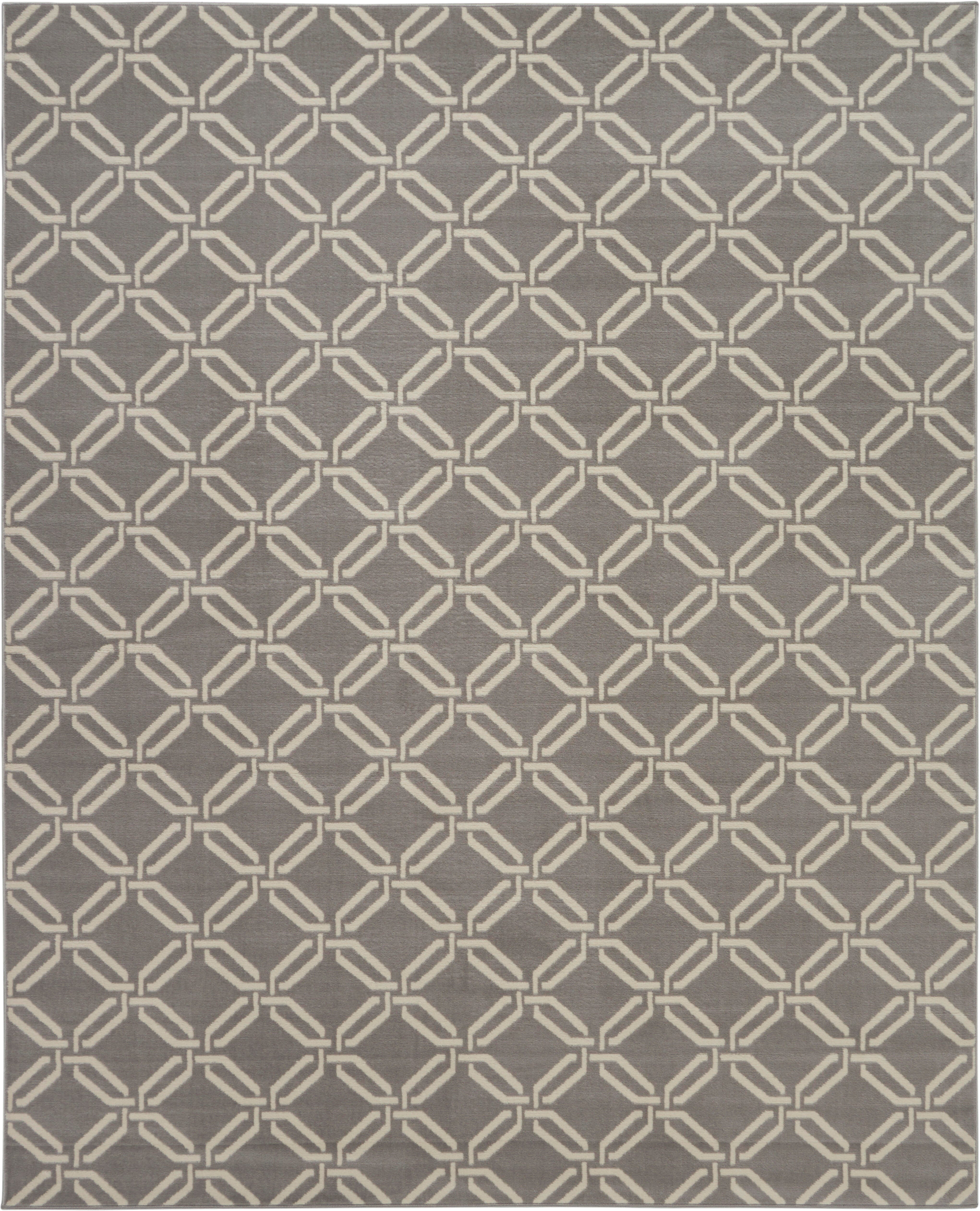 Nourison Nourison Jubilant 7'10" x 9'10" Grey Contemporary Indoor Rug