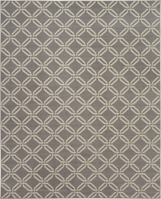 Nourison Nourison Jubilant 7'10" x 9'10" Grey Contemporary Indoor Rug