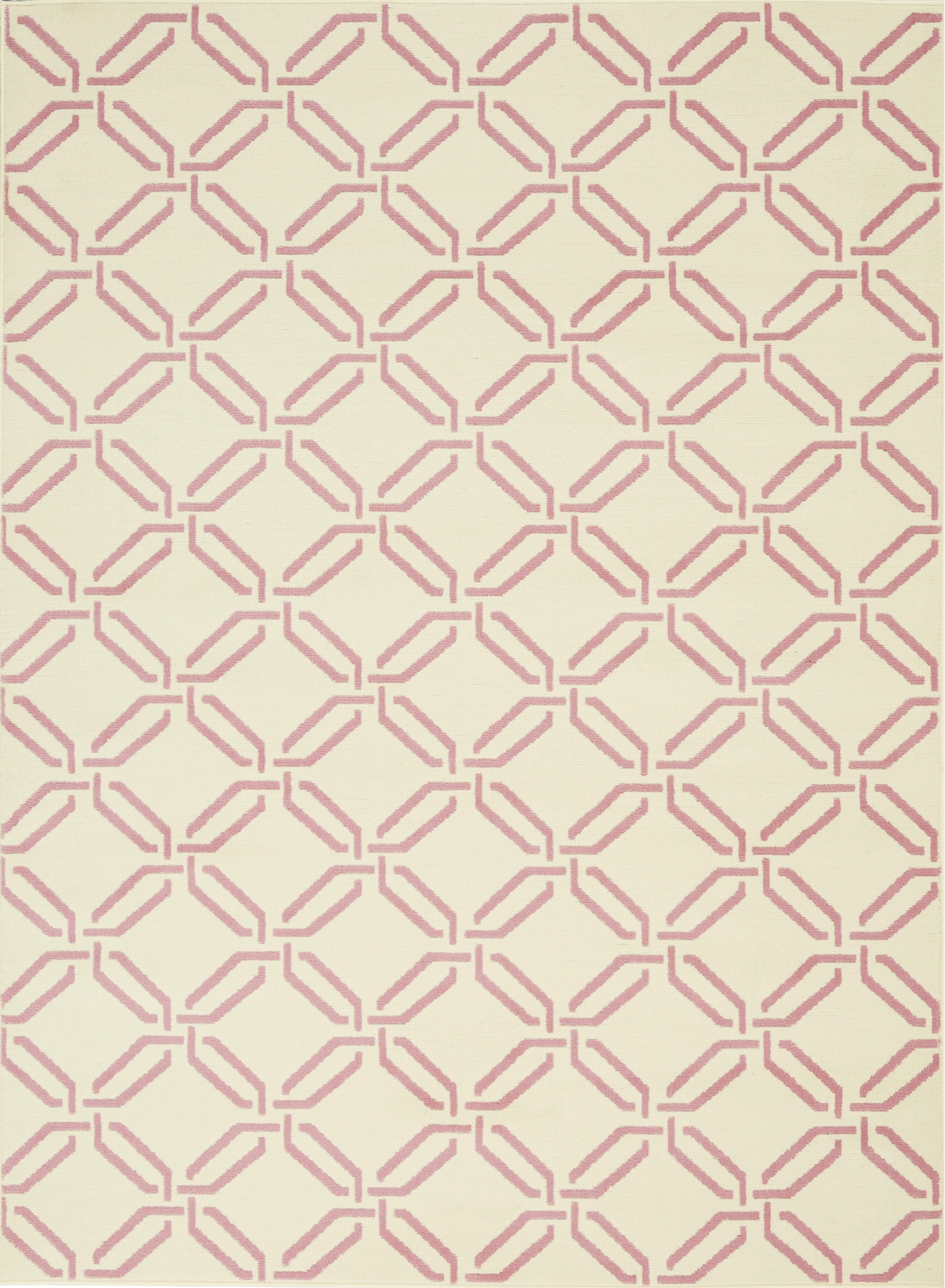 Nourison Home Nourison Jubilant 6' x 9' Ivory/Pink Contemporary Indoor Rug, Ivory/Pink, large