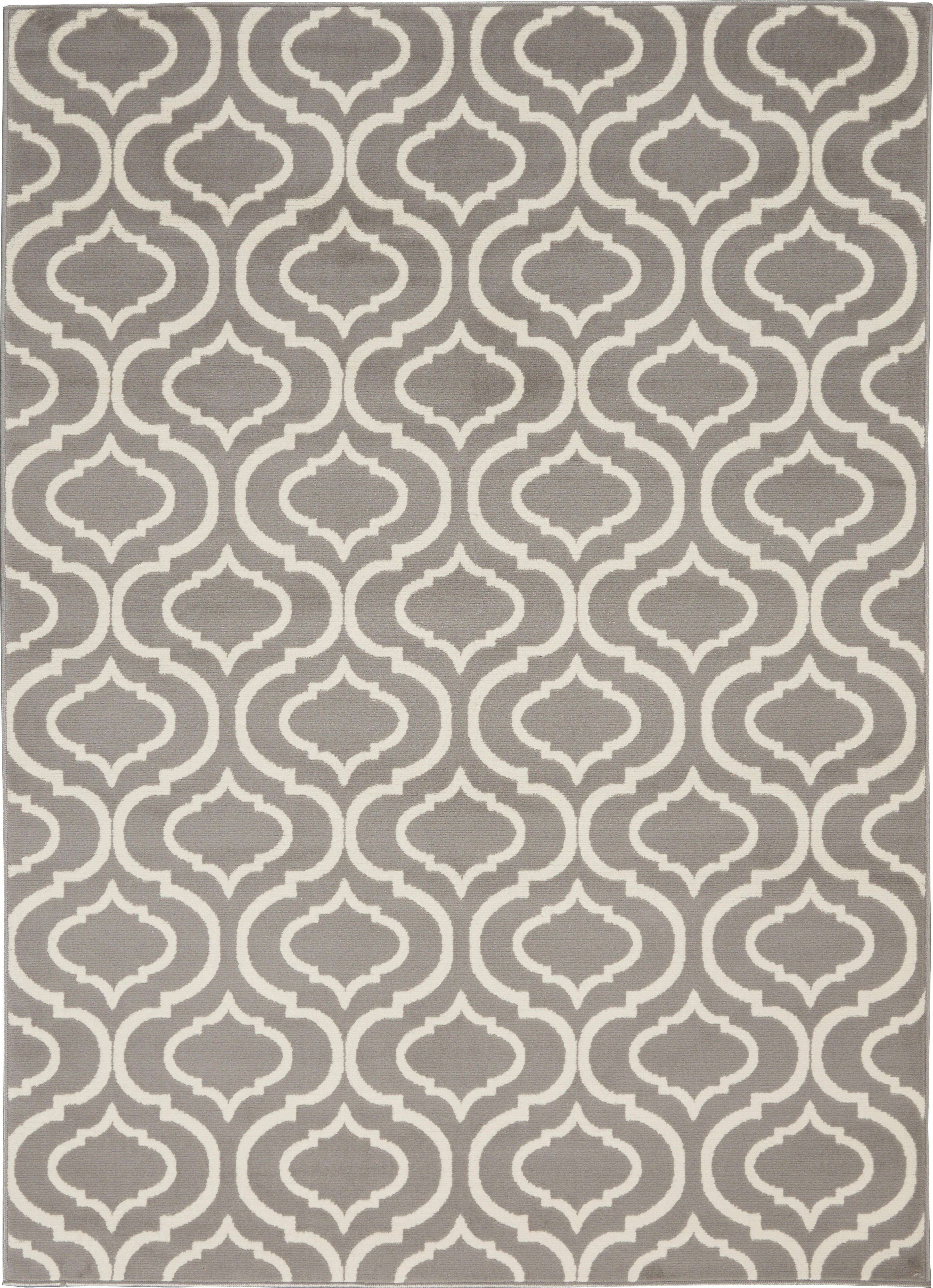 Nourison Home Nourison Jubilant 5'3" x 7'3" Grey Contemporary Indoor Rug, Gray, large