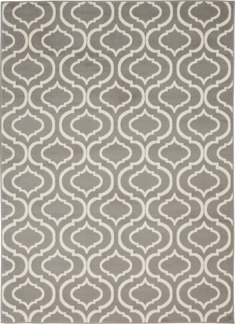 Nourison Home Jubilant 6' x 9' Grey Contemporary Indoor Rug, Gray
