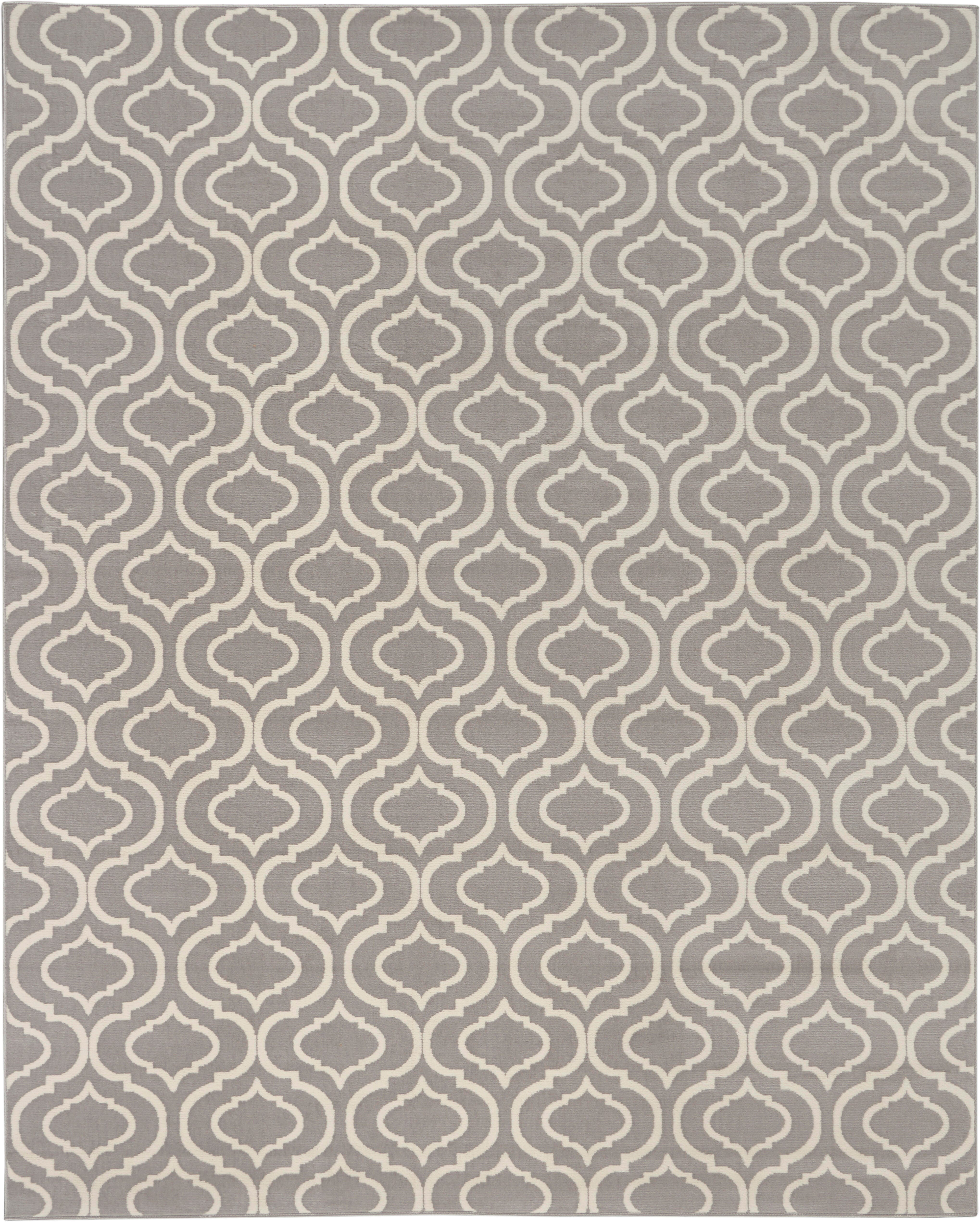 Nourison Home Nourison Jubilant 7' x 10' Grey Contemporary Indoor Rug, Gray, large