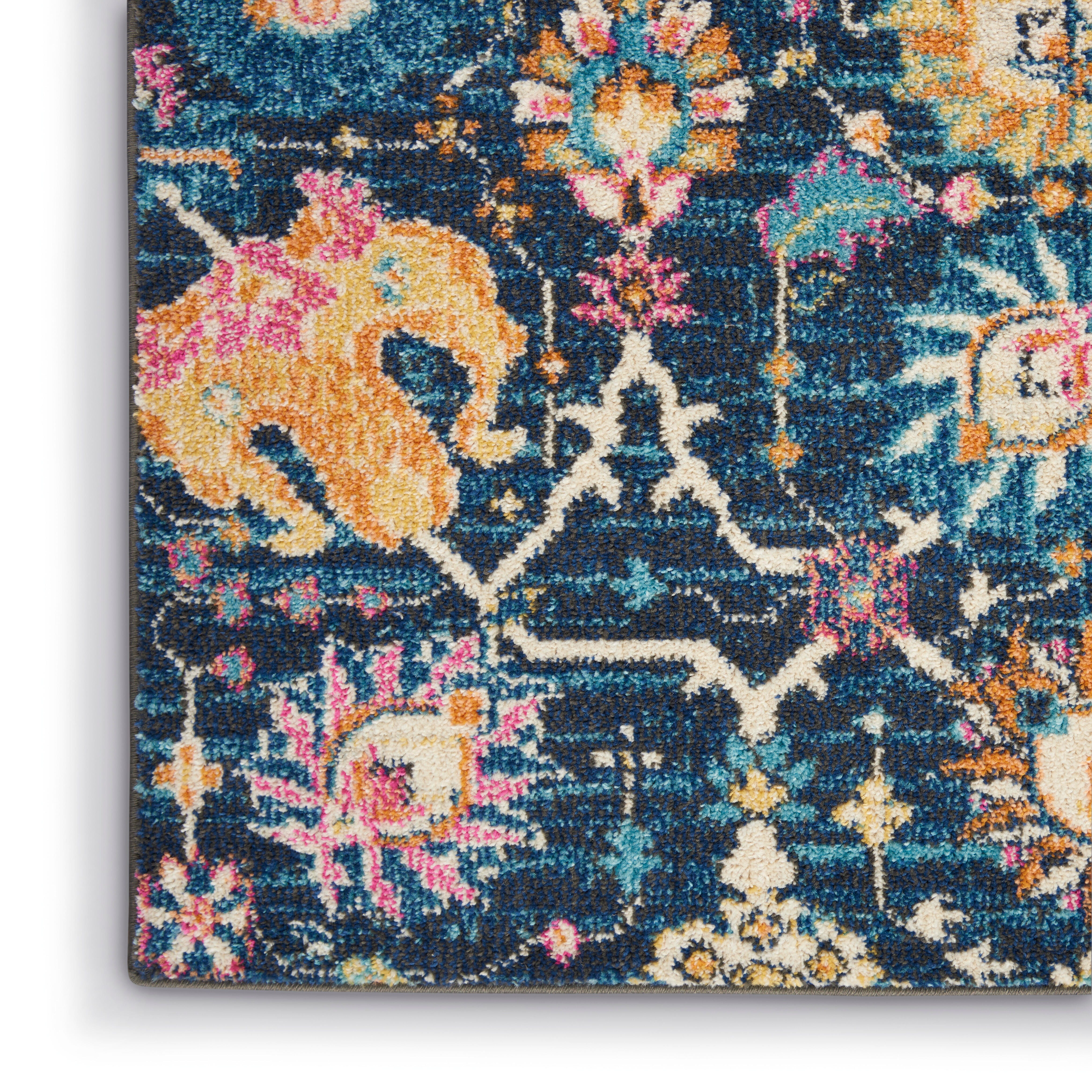 Nourison Home Nourison Passion 5'3" x 7'3" Navy Bohemian Indoor Rug, Navy, large