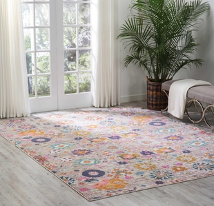 Nourison Home Nourison Passion 8' x 10' Silver Bohemian Indoor Rug, Silver, rollover