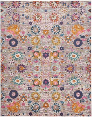 Nourison Home Nourison Passion 8' x 10' Silver Bohemian Indoor Rug, Silver, large