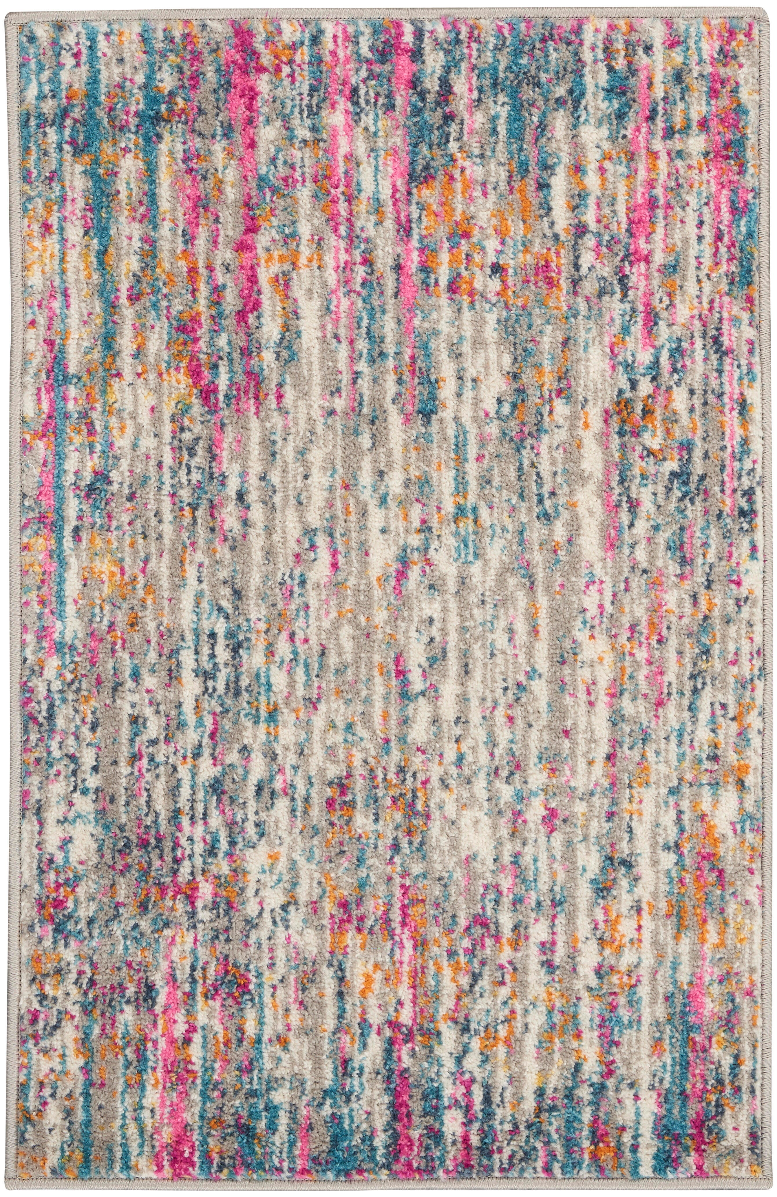 Nourison Nourison Passion 1'10" x 2'10" Ivory/Multi Modern Indoor Rug, Ivory/Multi, large