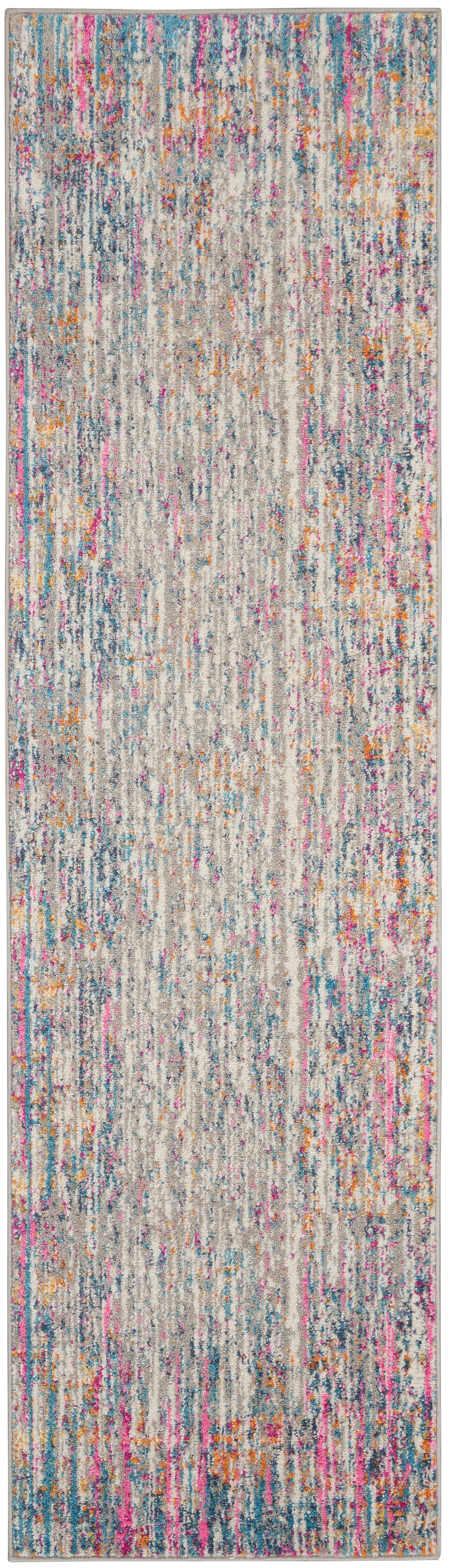 Nourison Nourison Passion 1'10" x 6' Ivory/Multi Modern Indoor Rug, Ivory/Multi, large