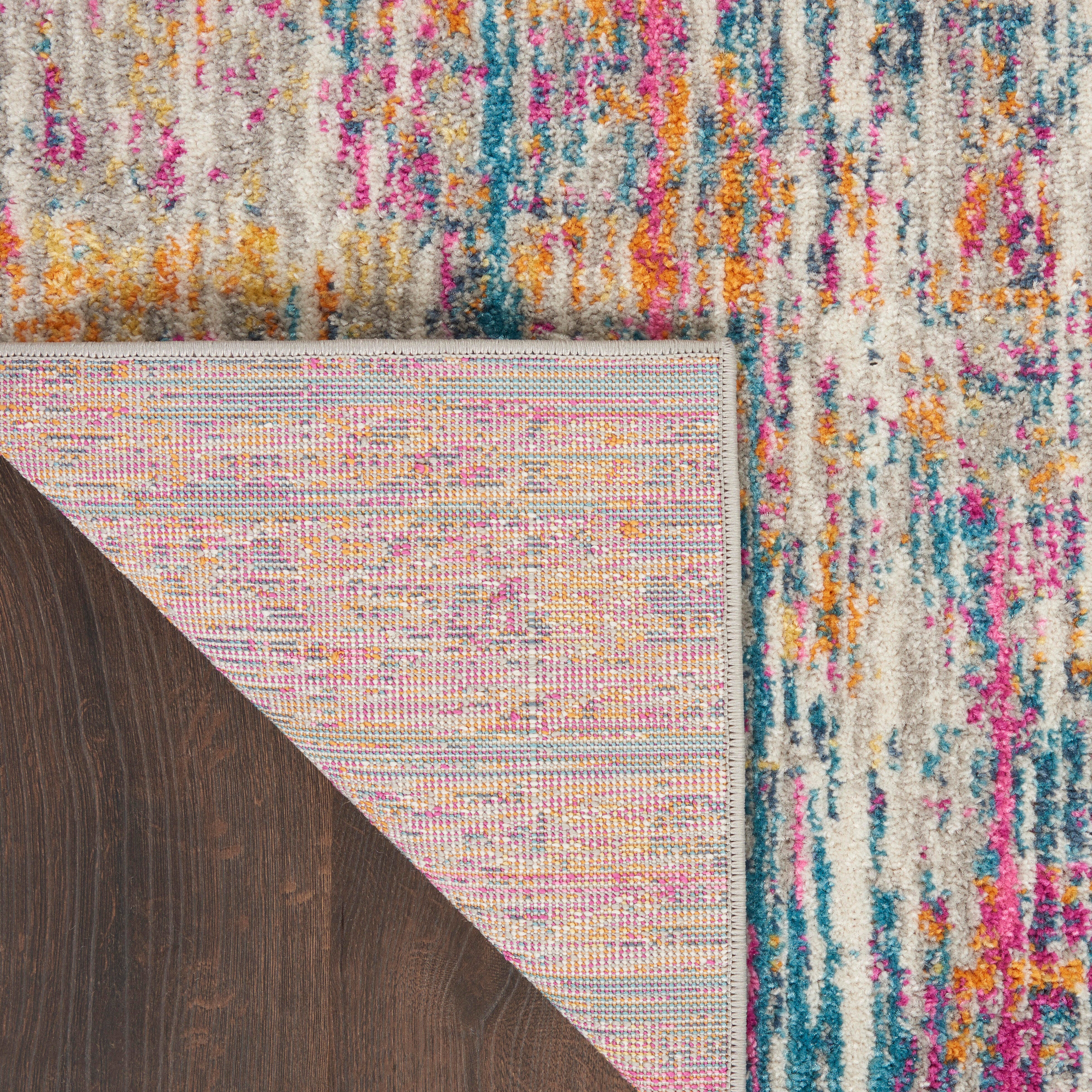 Nourison Nourison Passion 2'2" x 7'6" Ivory/Multi Modern Indoor Rug, Ivory/Multi, large