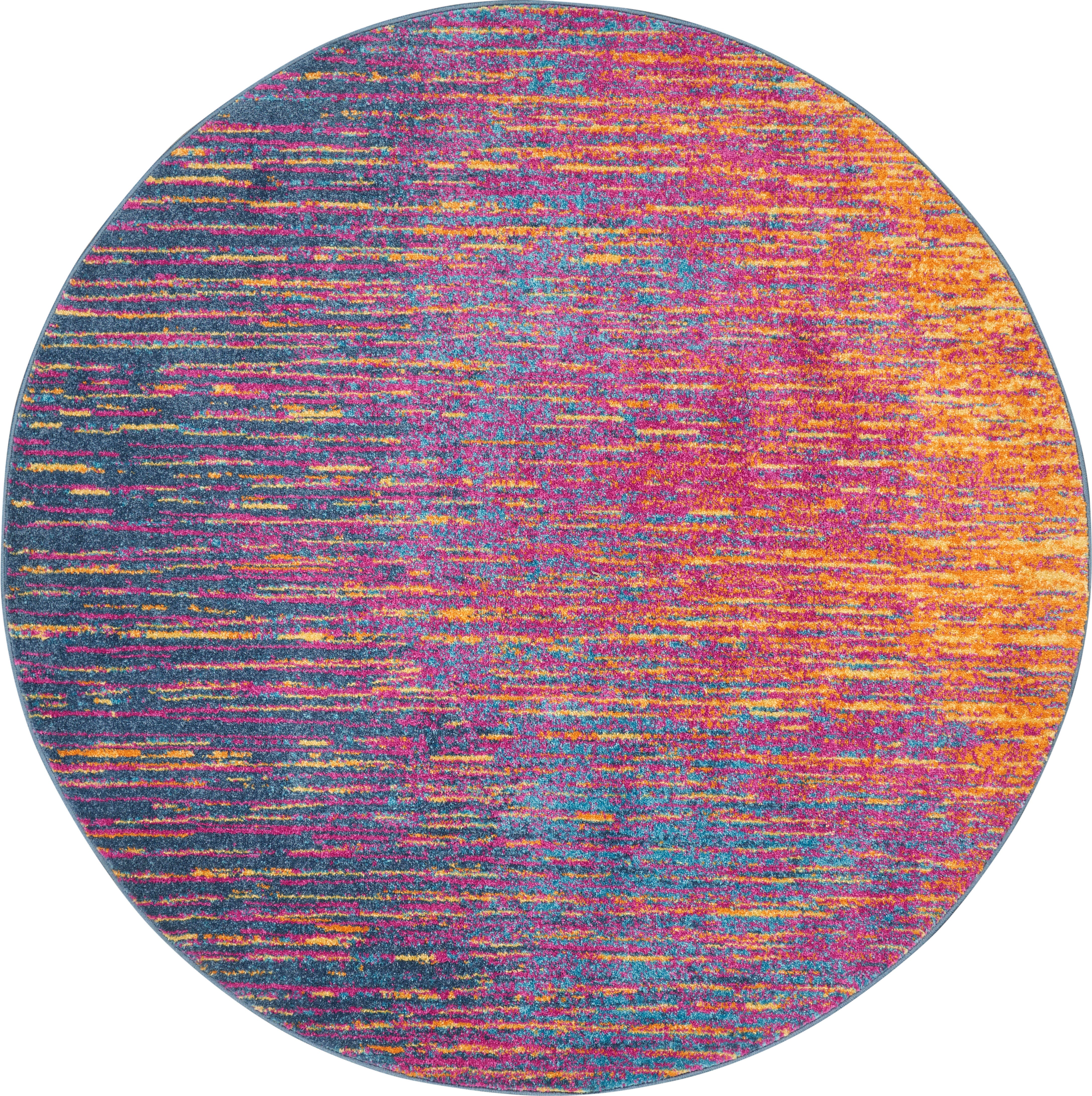 Nourison Nourison Passion 4' x ROUND Multicolor Modern Indoor Rug, Multi, large