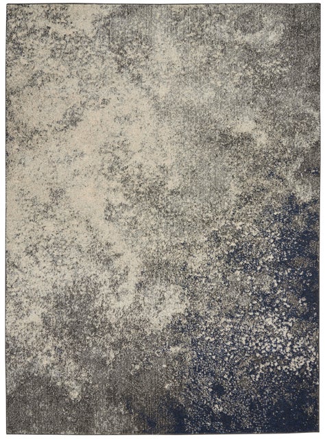 Nourison Home Passion 5'3" x 7'3" Charcoal Ivory Modern Indoor Rug, Charcoal/Ivory
