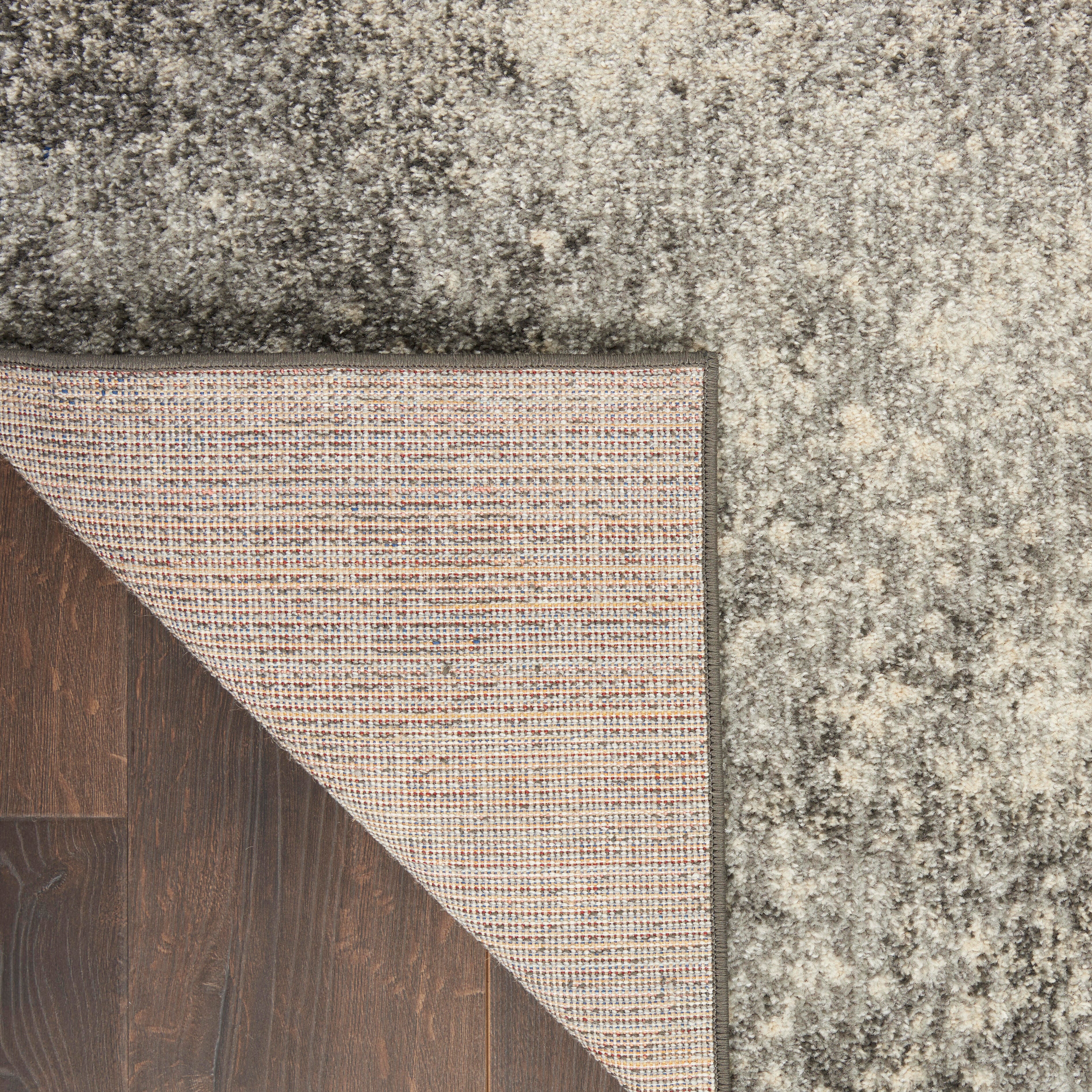 Nourison Home Nourison Passion 5'3" x 7'3" Charcoal Ivory Modern Indoor Rug, Charcoal/Ivory, large