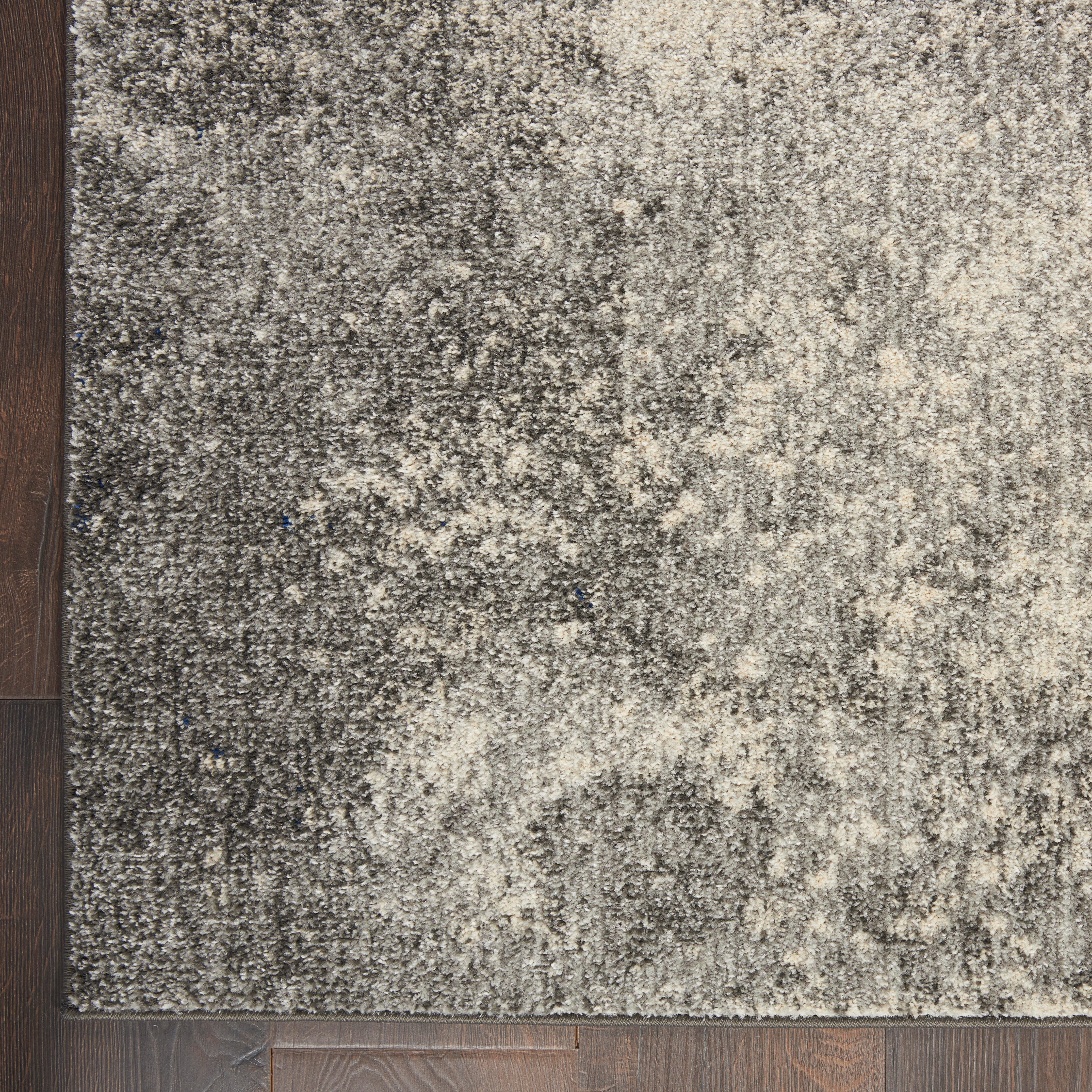 Nourison Home Nourison Passion 5'3" x 7'3" Charcoal Ivory Modern Indoor Rug, Charcoal/Ivory, large