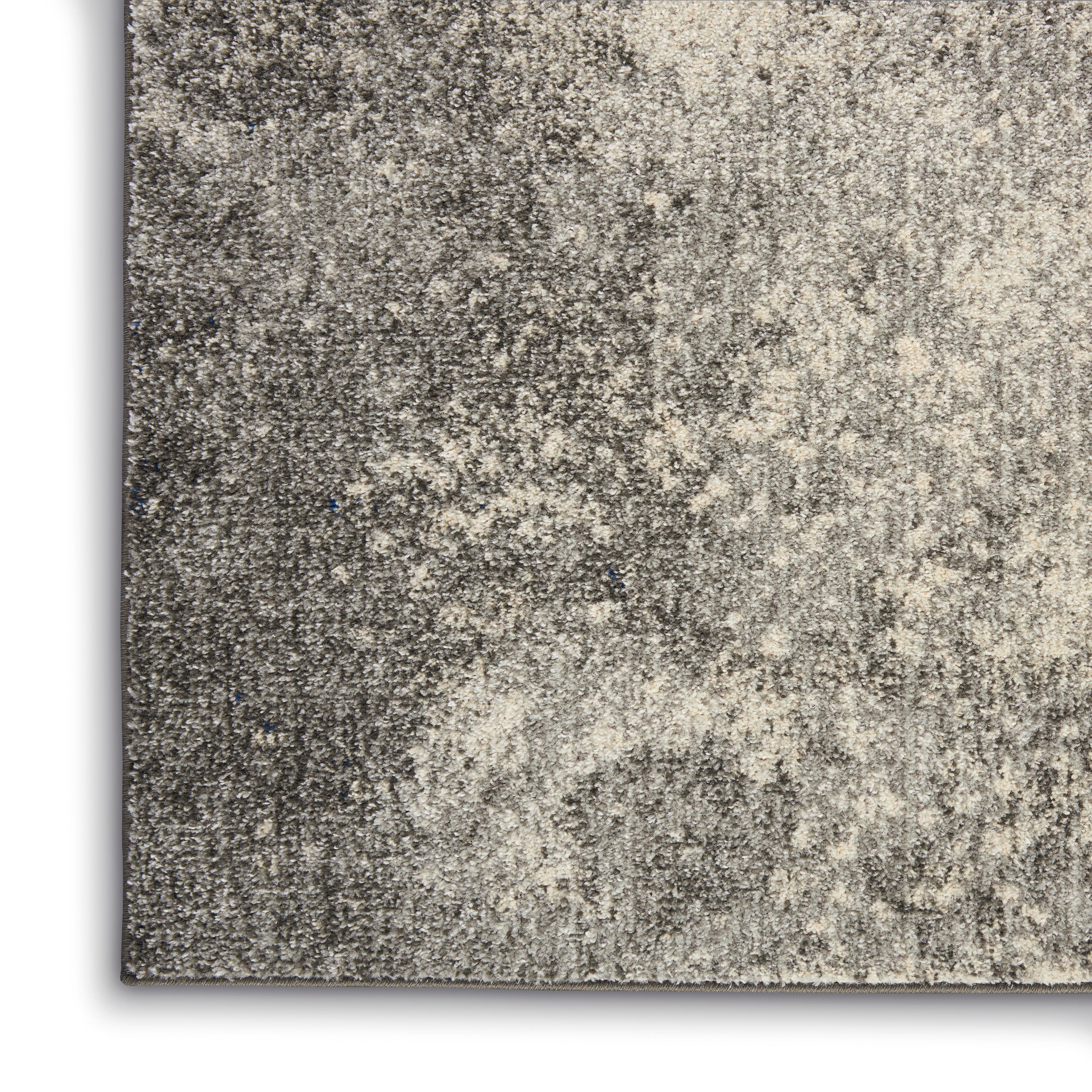 Nourison Home Nourison Passion 5'3" x 7'3" Charcoal Ivory Modern Indoor Rug, Charcoal/Ivory, large