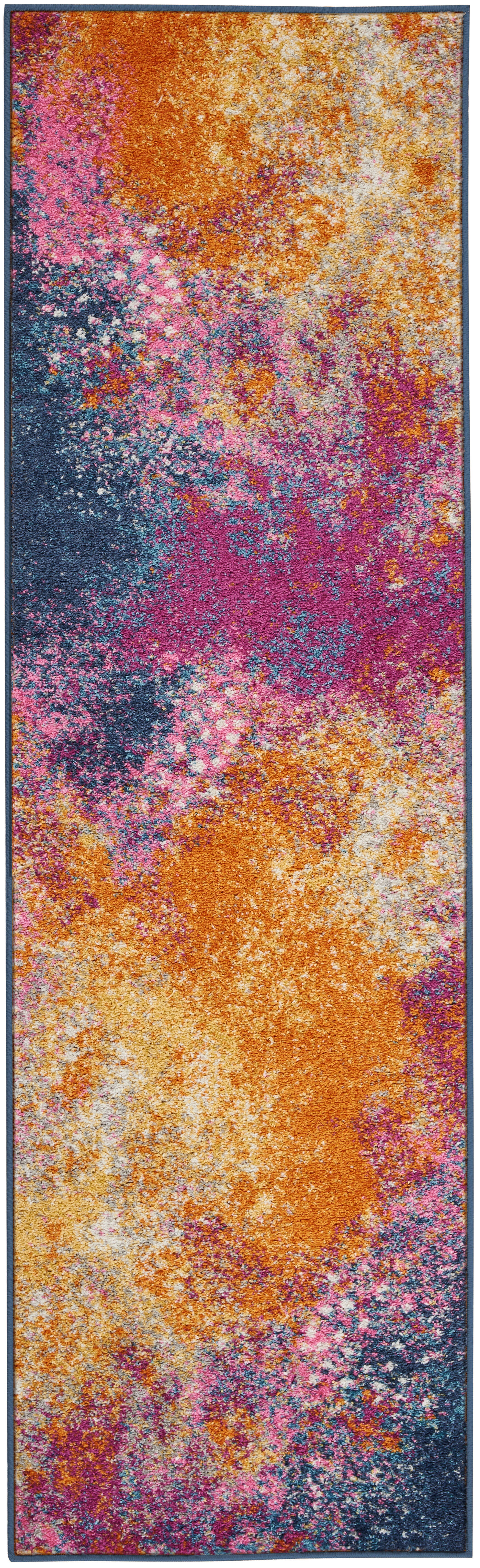 Nourison Home Nourison Passion 2'2" x 10' Sunburst Modern Indoor Rug, Sunburst, large
