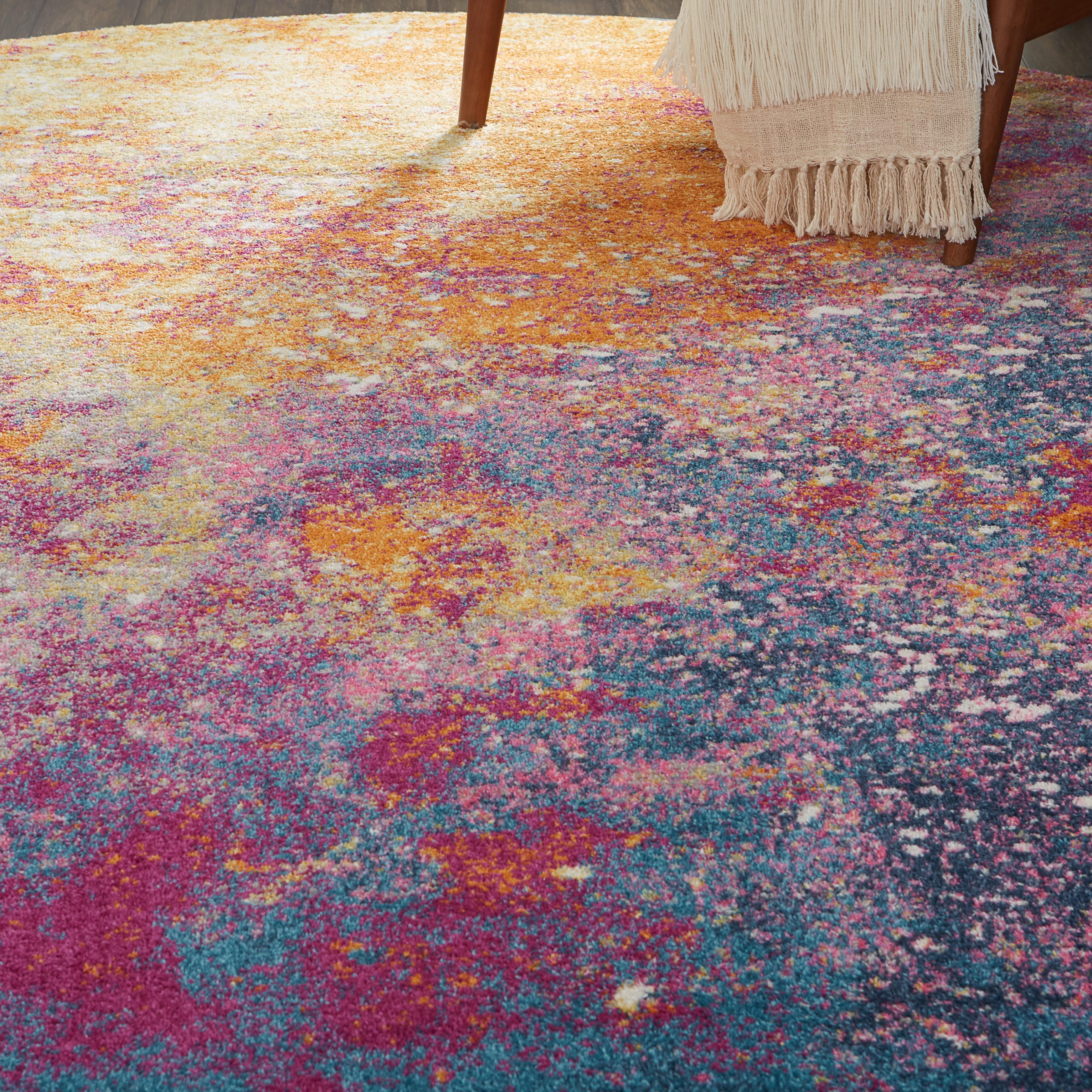 Nourison Home Nourison Passion 8' x ROUND Sunburst Modern Indoor Rug, Sunburst, large