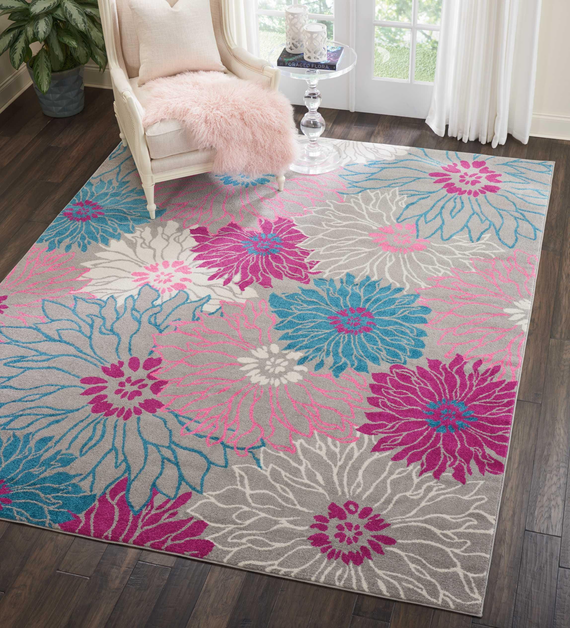Nourison Nourison Passion 8' x 10' Grey Contemporary Indoor Rug, Gray, rollover