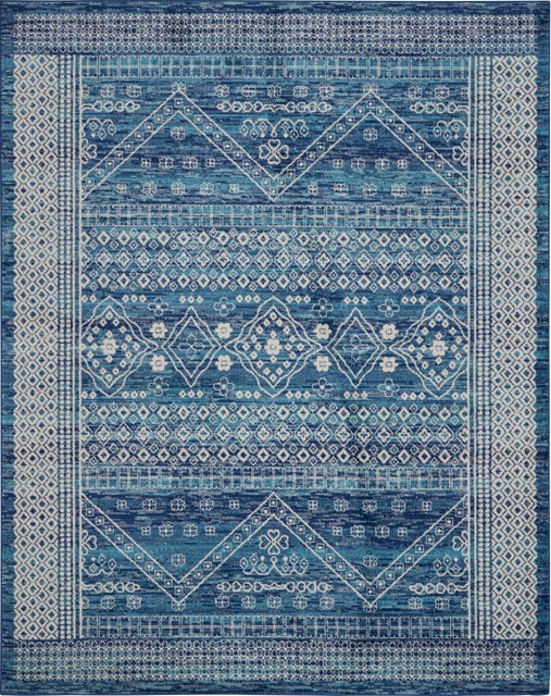 Nourison Nourison Passion 8' x 10' Navy Blue Bohemian Indoor Rug, Navy Blue