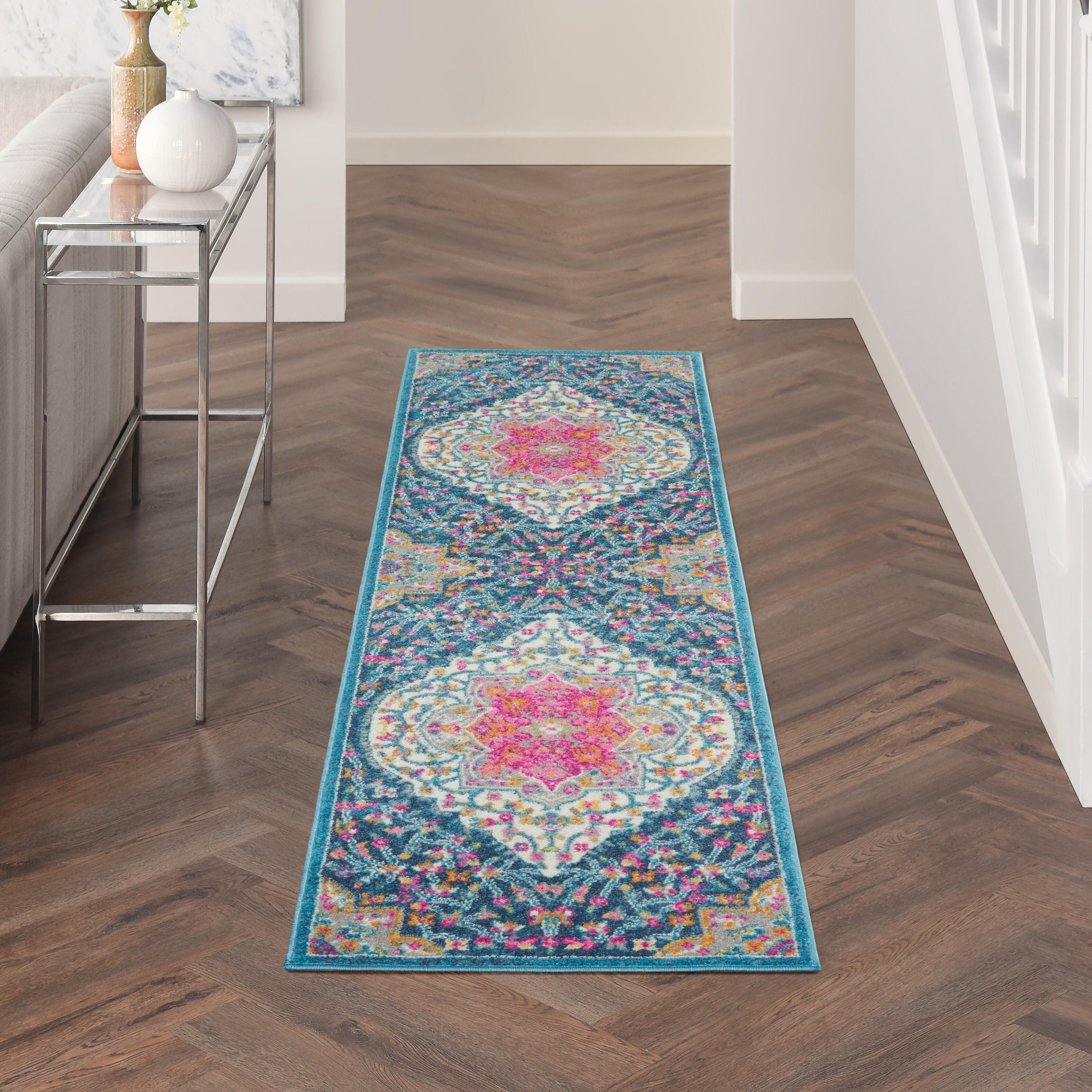 Nourison Passion 8' Runner Multicolor Area Rug, Multi, rollover
