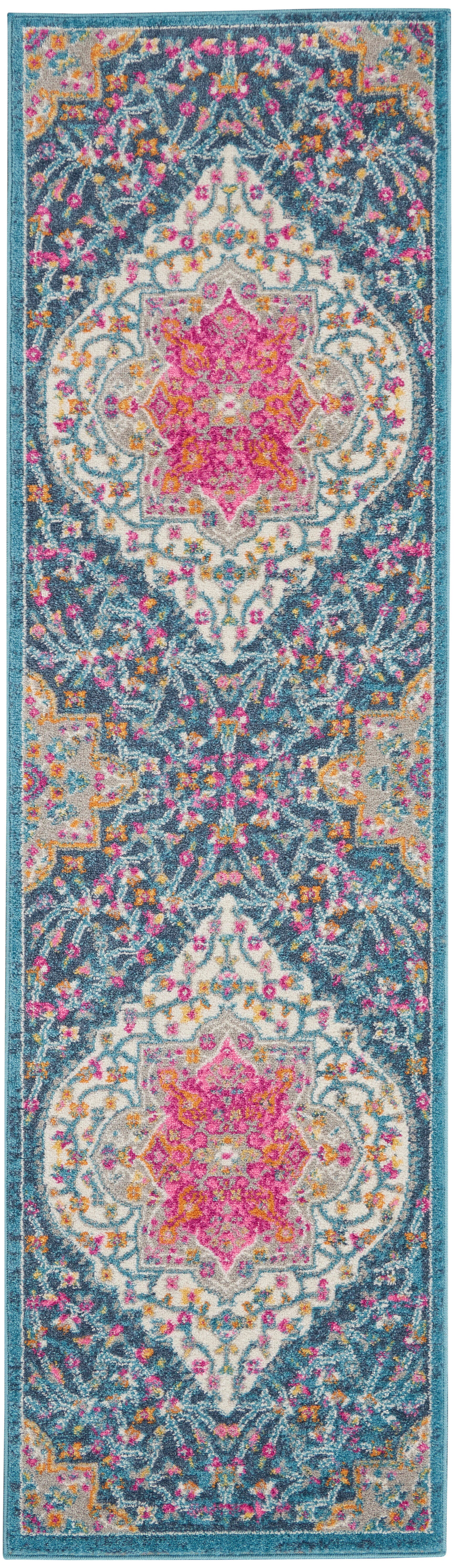 Nourison Passion 8' Runner Multicolor Area Rug, Multi, large