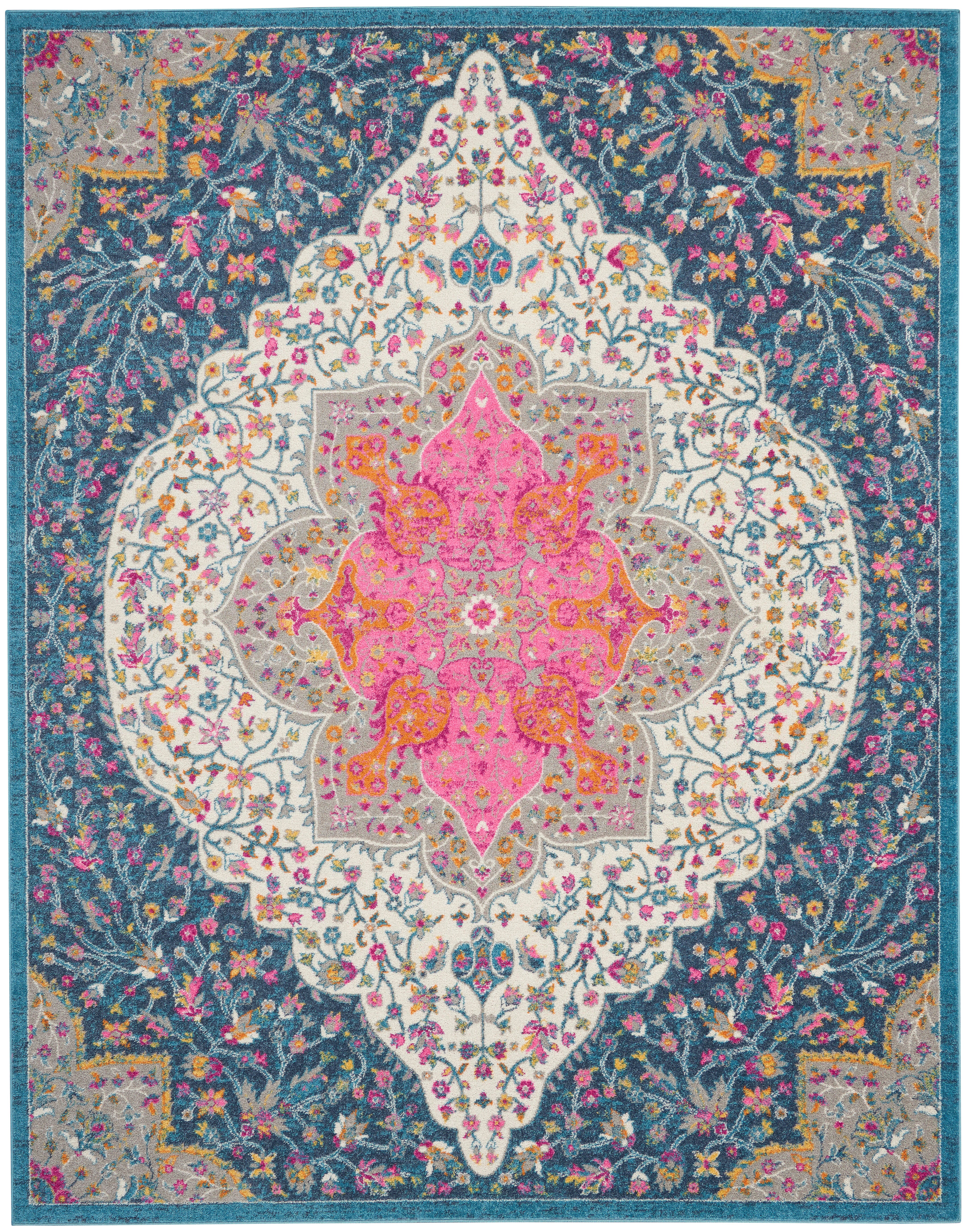 Nourison Nourison Passion 8' x 10' Multicolor Farmhouse Indoor Rug, Multi, large