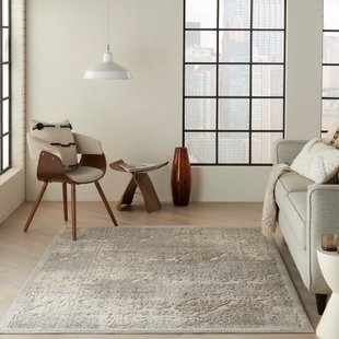 Nourison Home Nourison Graphic Illusions 5'3" x 7'5" Ivory Vintage Indoor Rug, , rollover