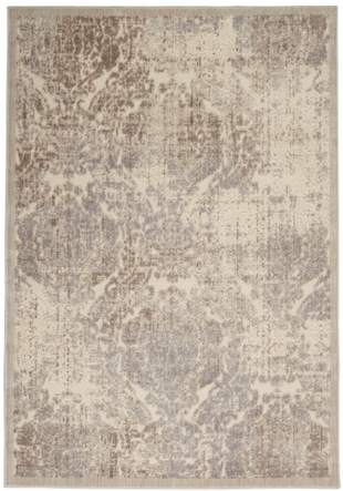 Nourison Home Nourison Graphic Illusions 5'3" x 7'5" Ivory Vintage Indoor Rug, , large