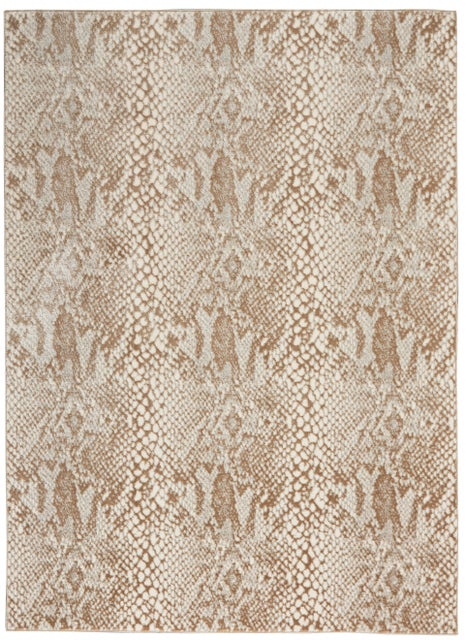 Nourison Home Solace 5'3" x 7'3" Ivory Beige Modern Indoor Rug