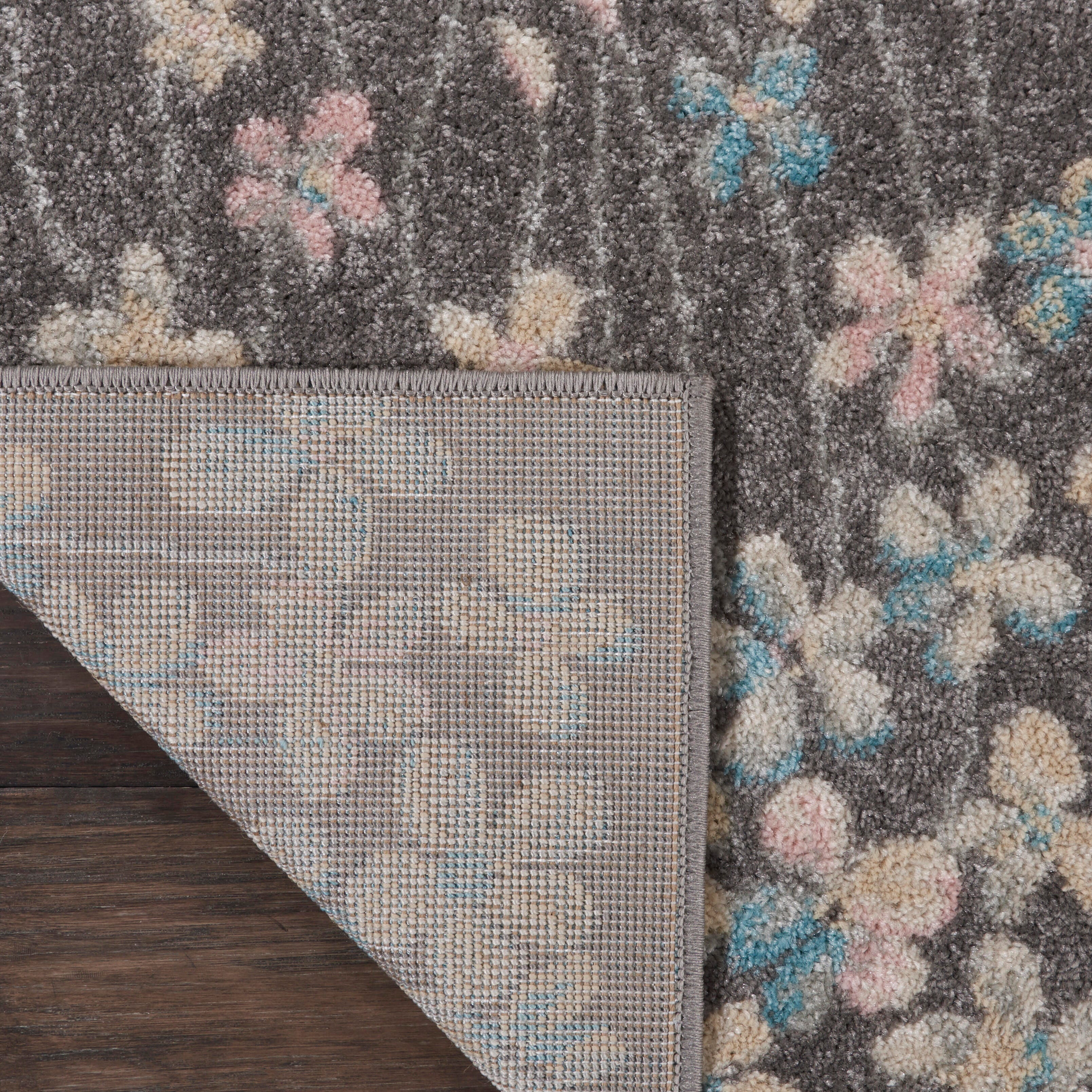 Nourison Nourison Tranquil 2' x 4' Grey/Beige Contemporary Indoor Rug, Gray/Beige, large