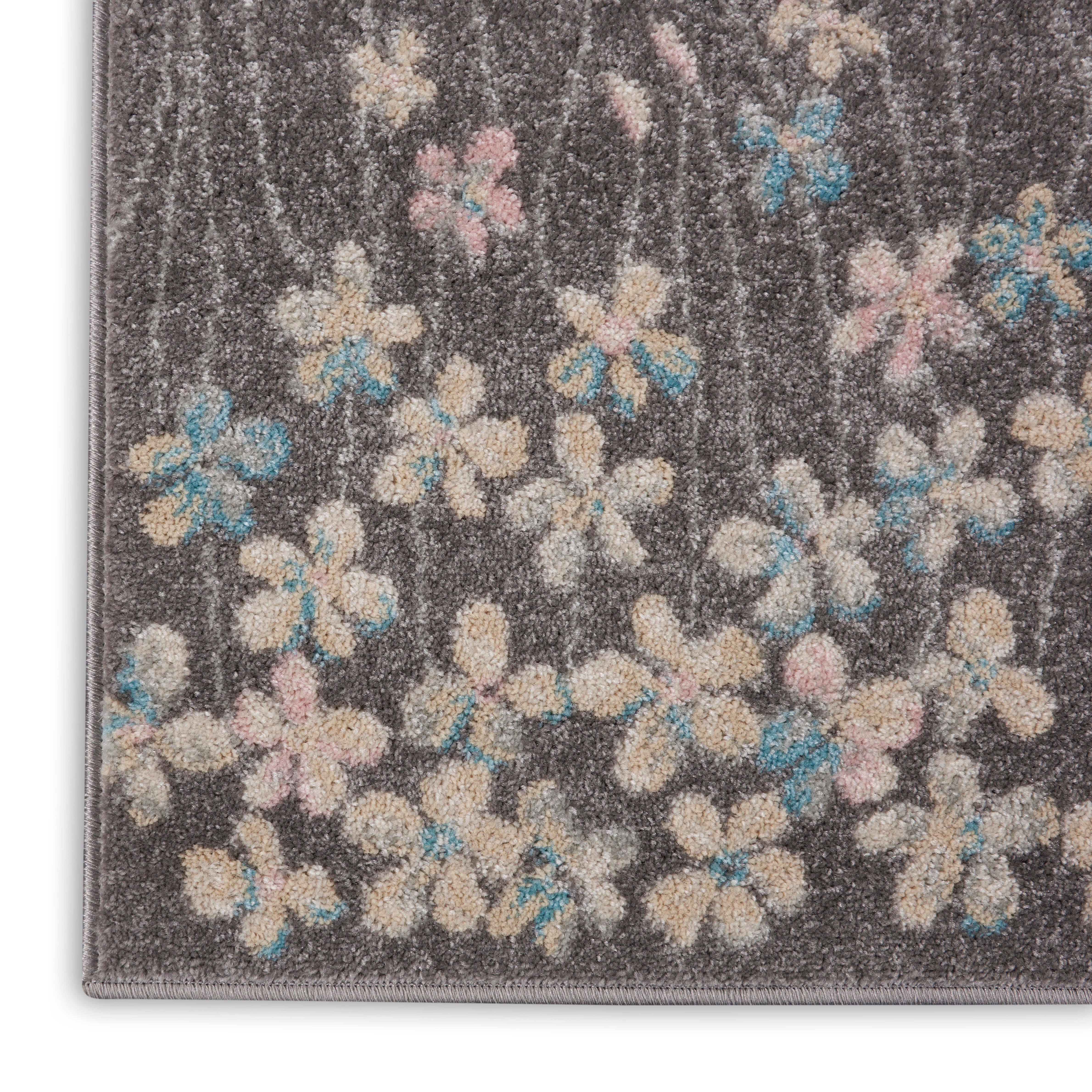 Nourison Nourison Tranquil 2' x 4' Grey/Beige Contemporary Indoor Rug, Gray/Beige, large