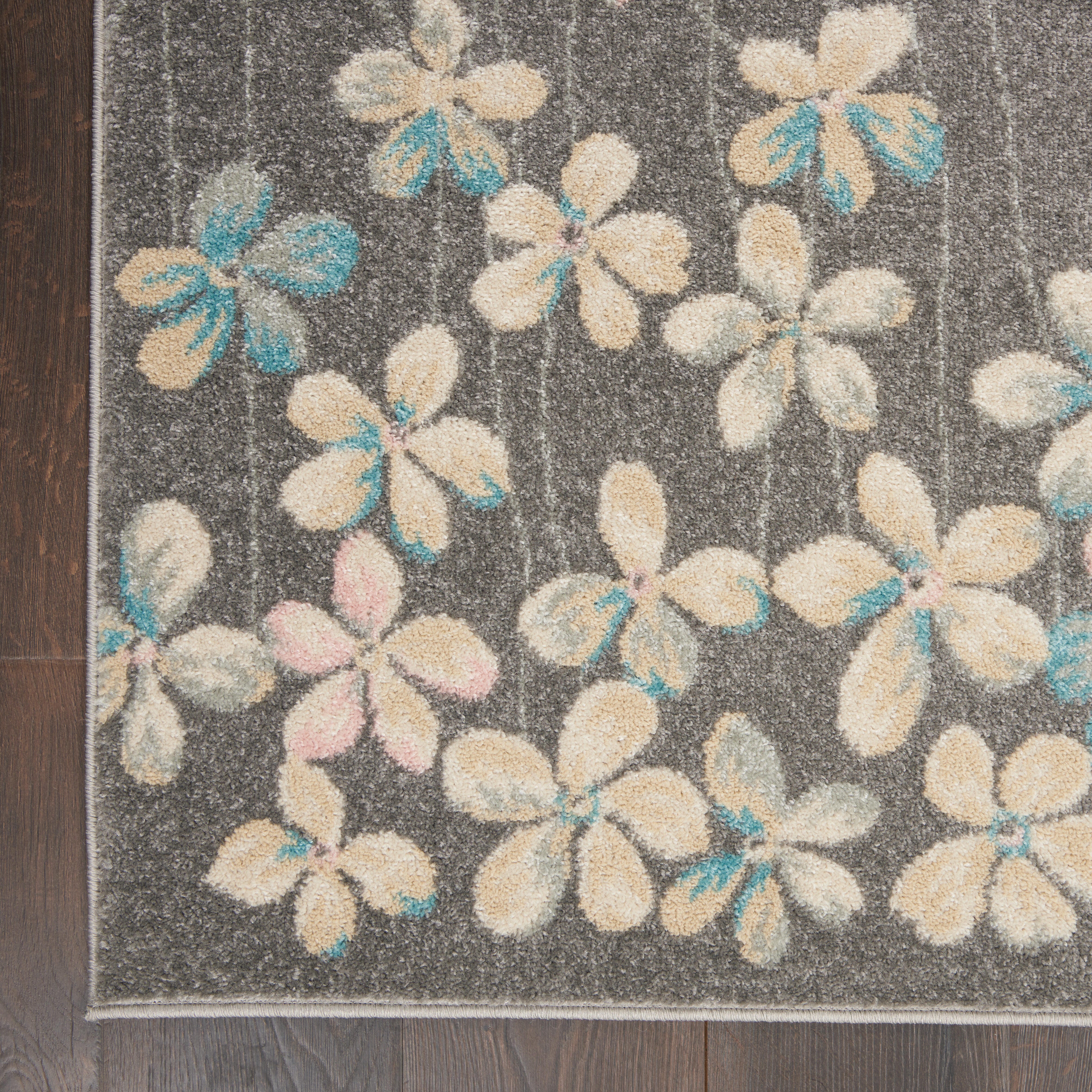 Nourison Nourison Tranquil 4' x 6' Grey/Beige Contemporary Indoor Rug, Gray/Beige, large
