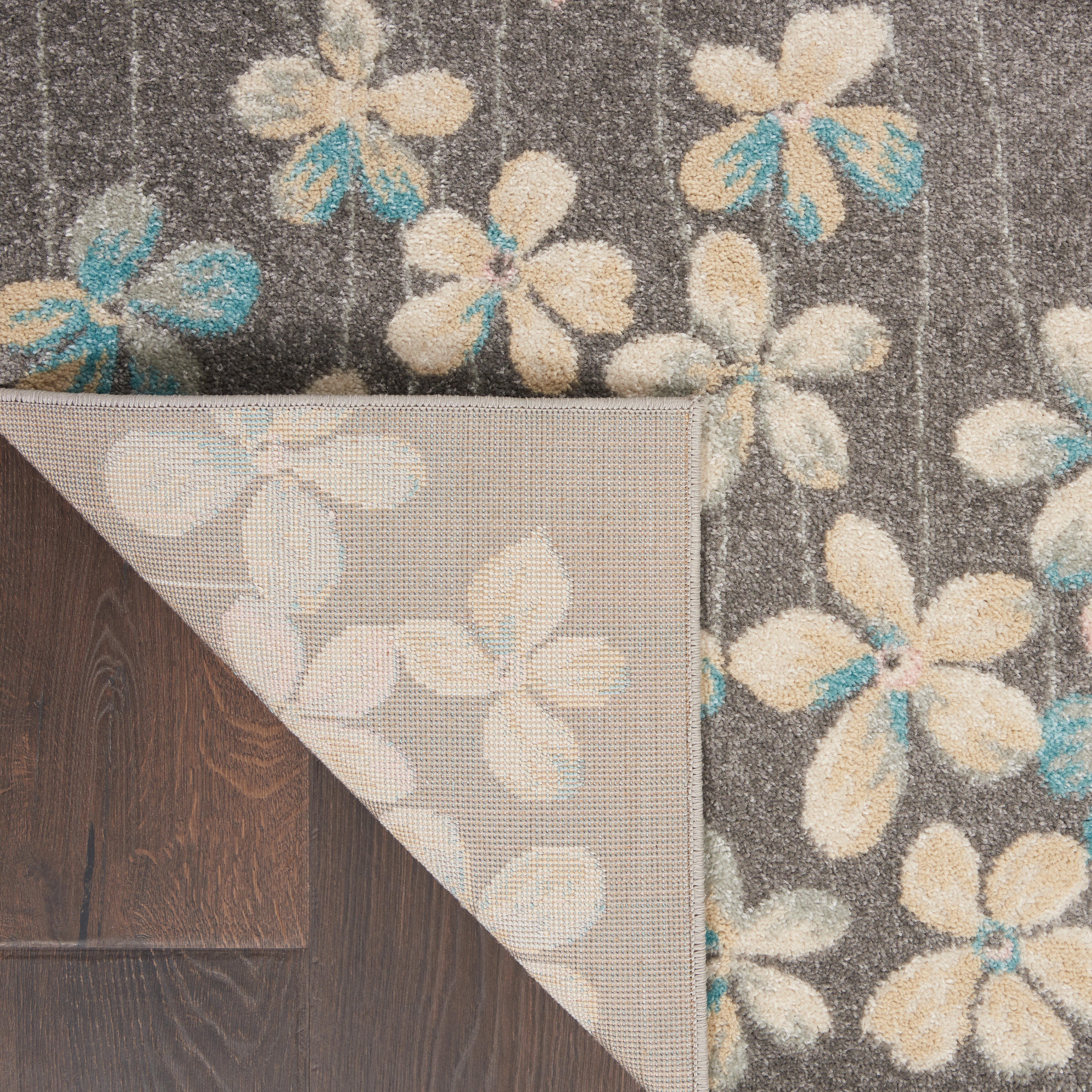 Nourison Nourison Tranquil 5'3" x 7'3" Grey/Beige Contemporary Indoor Rug, Gray/Beige, large