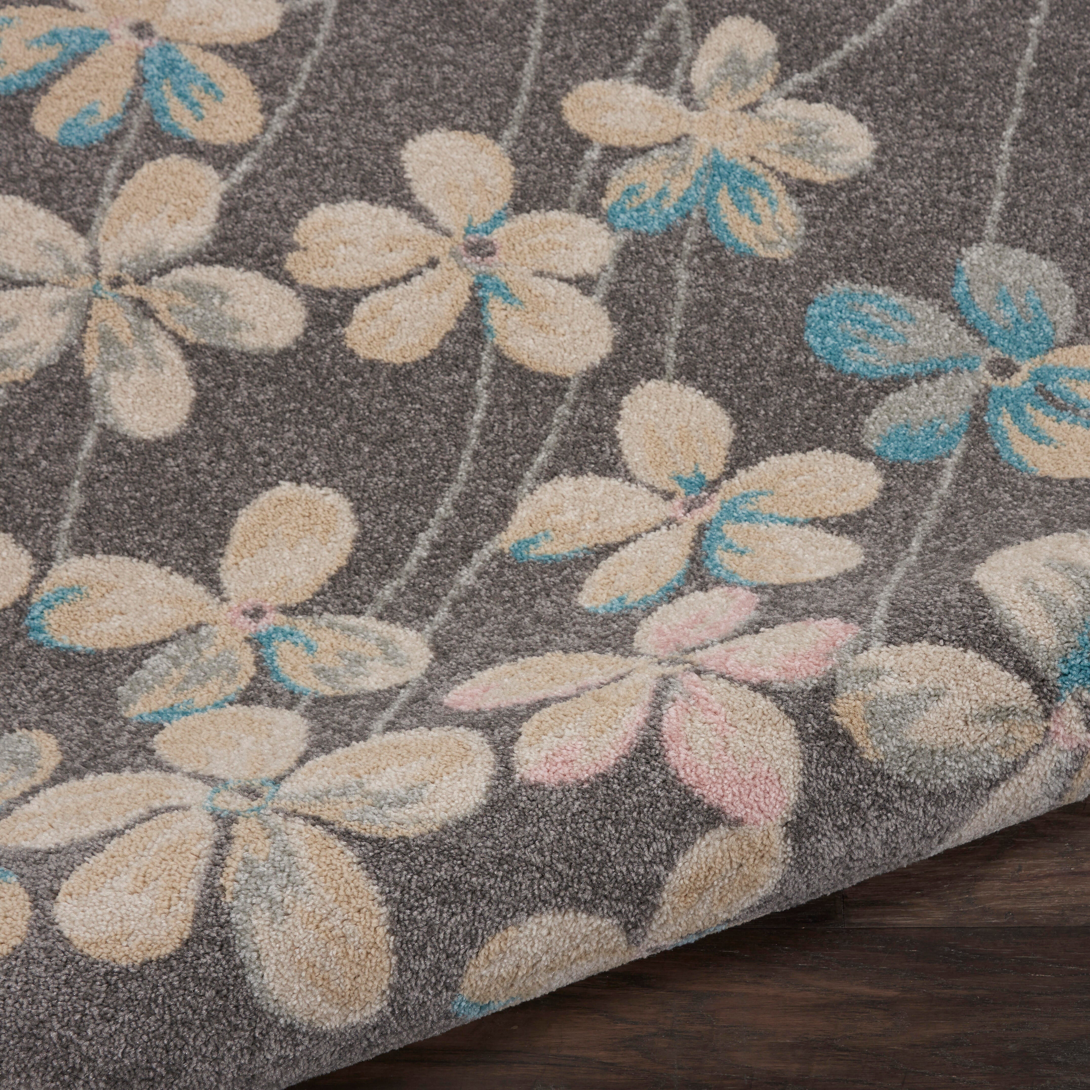 Nourison Nourison Tranquil 8' x 10' Grey/Beige Contemporary Indoor Rug, Gray/Beige, large
