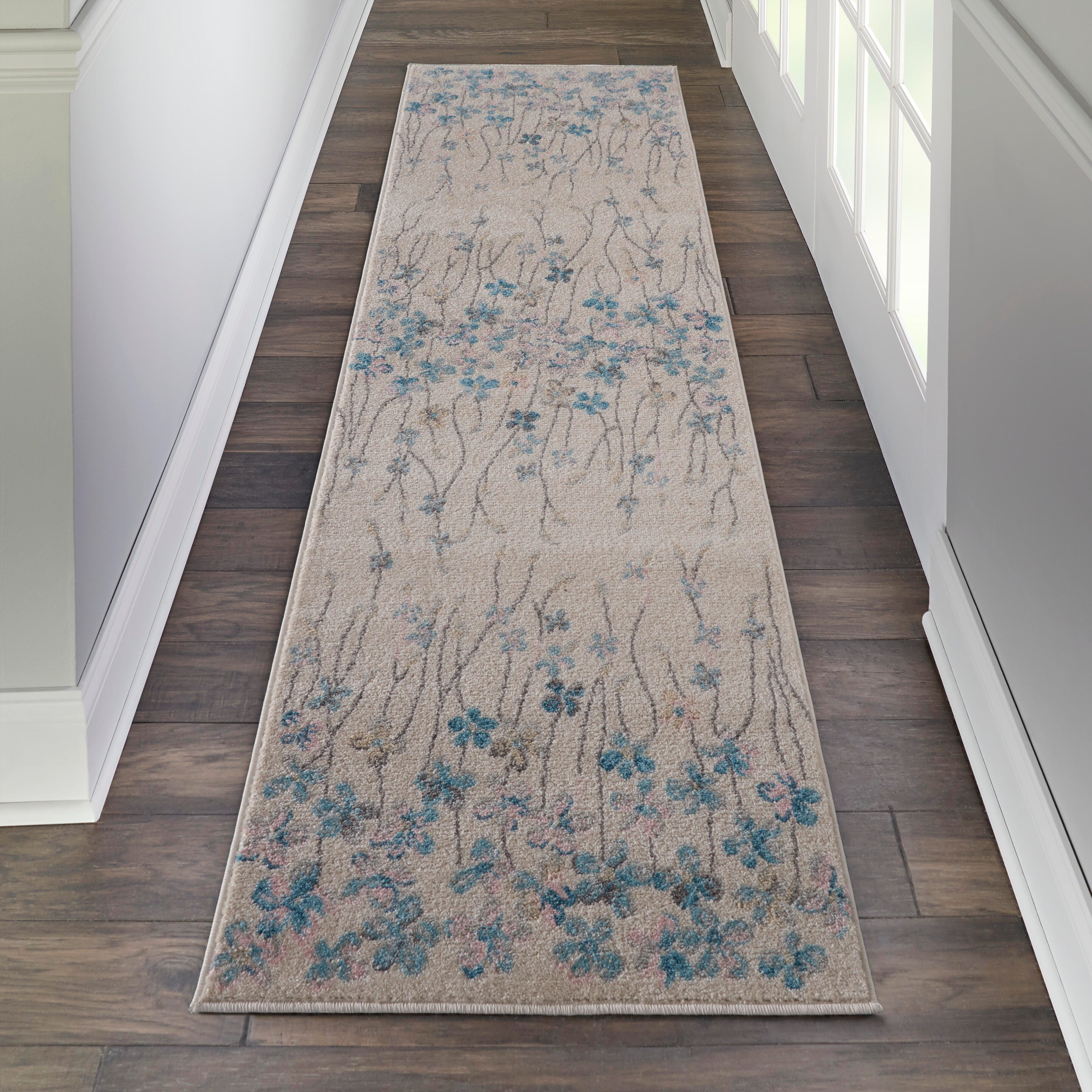 Nourison Nourison Tranquil 2'3" x 7'3" Ivory Contemporary Indoor Rug, Ivory, rollover