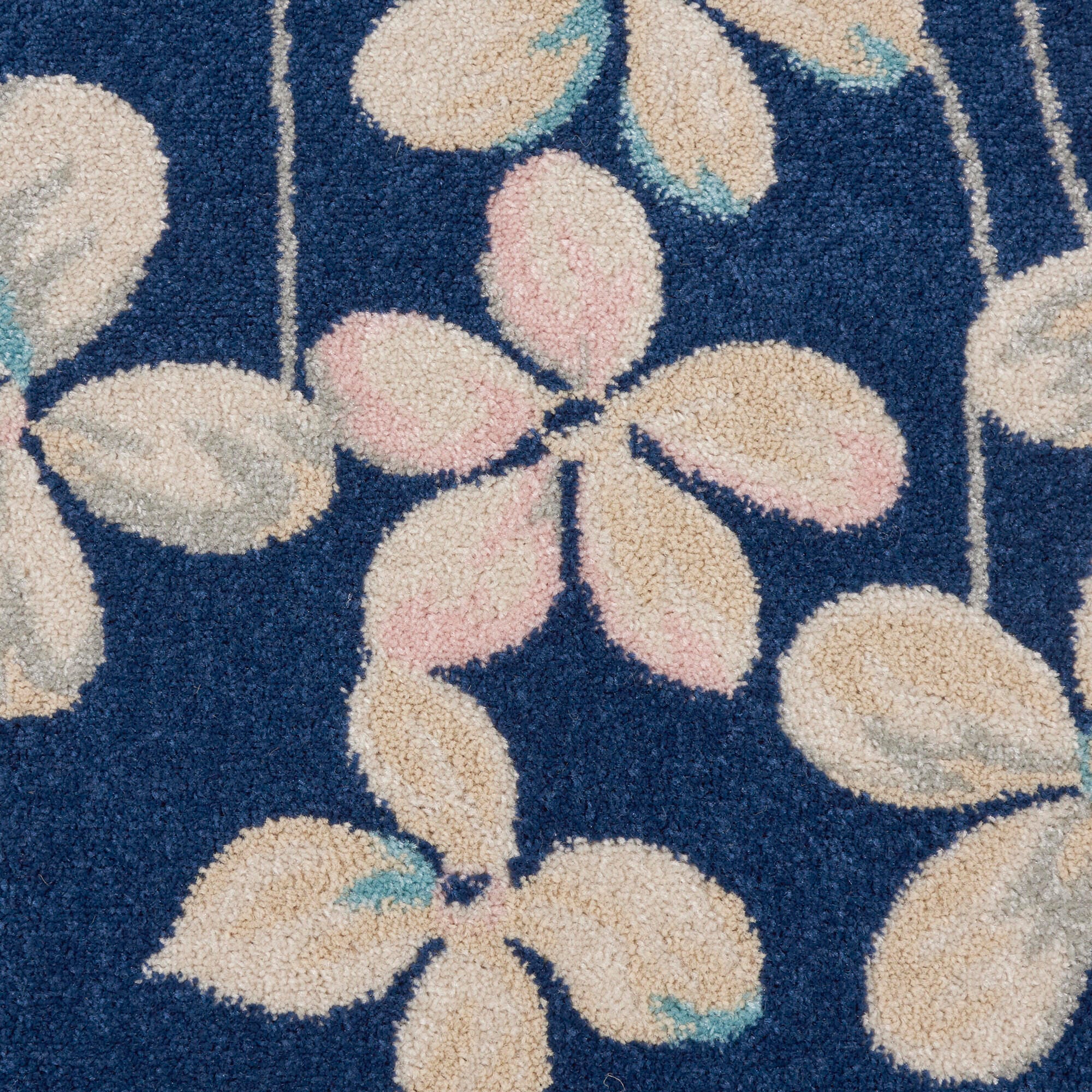 Nourison Nourison Tranquil 8' x 10' Navy Contemporary Indoor Rug, Navy, large
