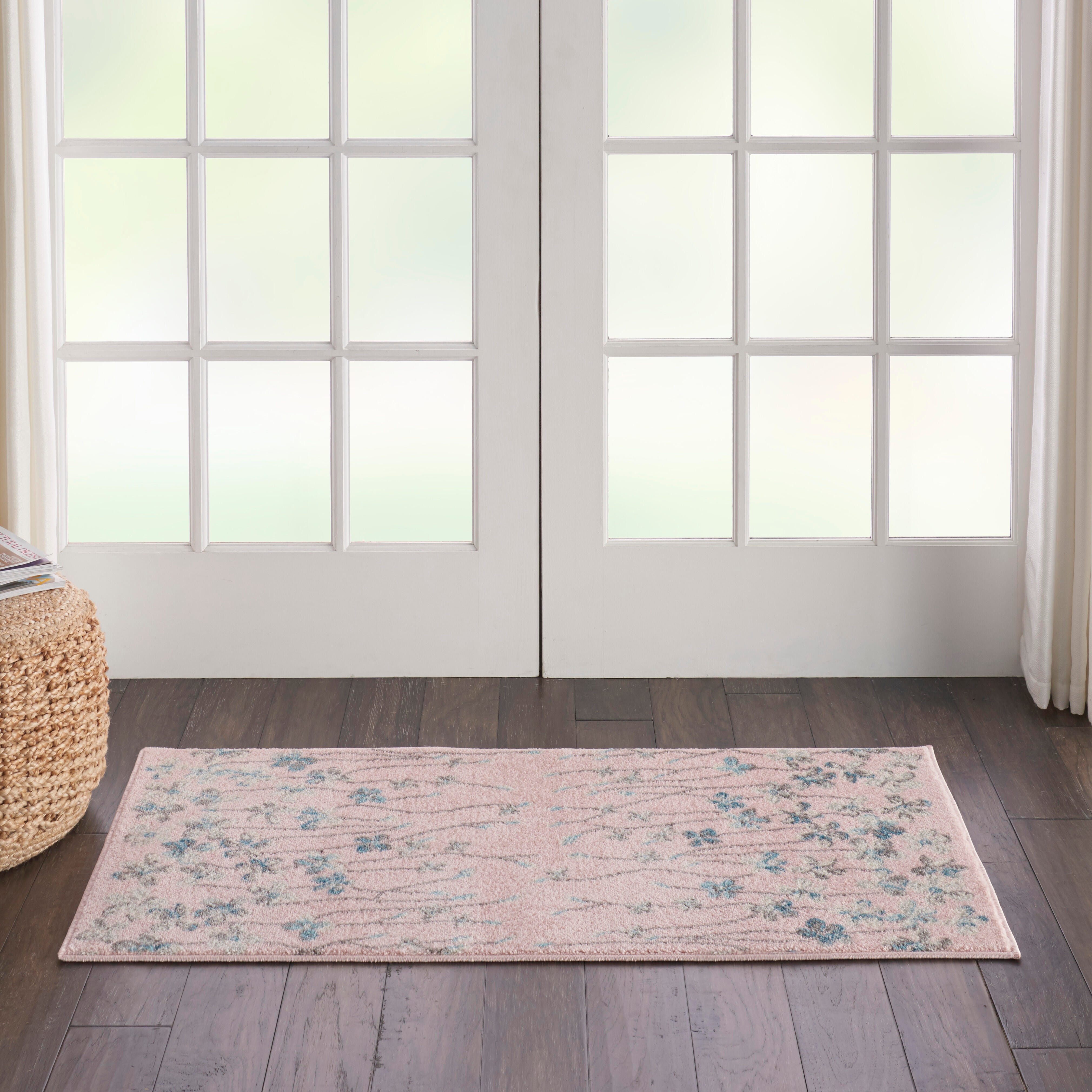 Nourison Nourison Tranquil 2' X 4' Pink Contemporary Indoor Rug, Pink, rollover