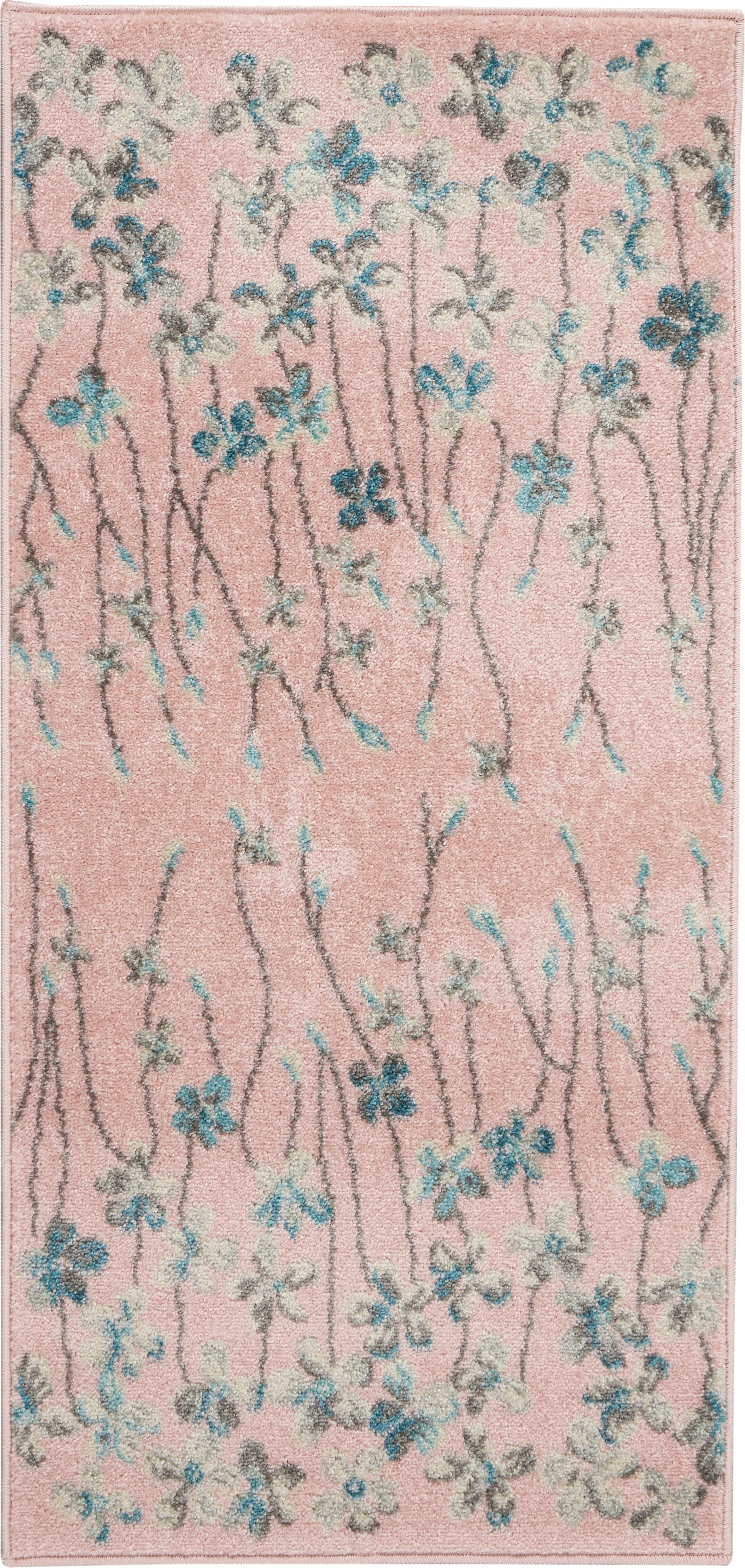 Nourison Nourison Tranquil 2' X 4' Pink Contemporary Indoor Rug, Pink, large